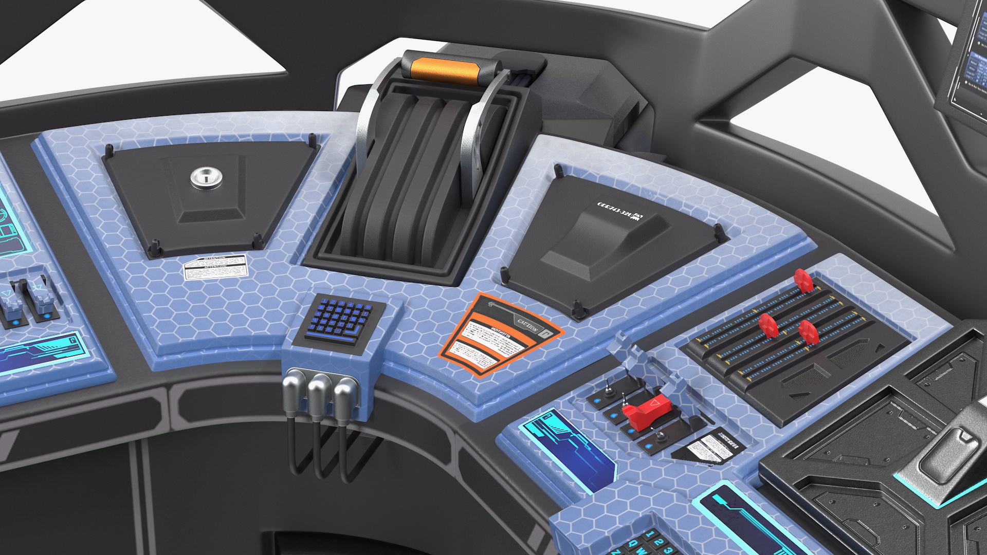 Sci Fi Hologram Control Panel 3D model