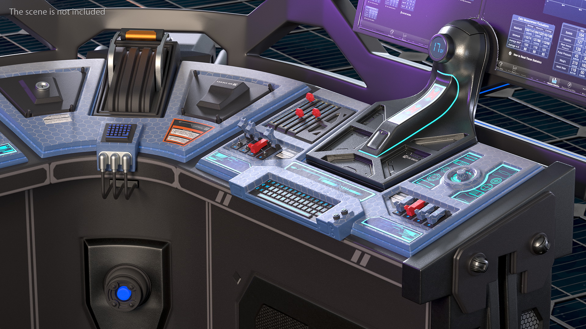 Sci Fi Hologram Control Panel 3D model
