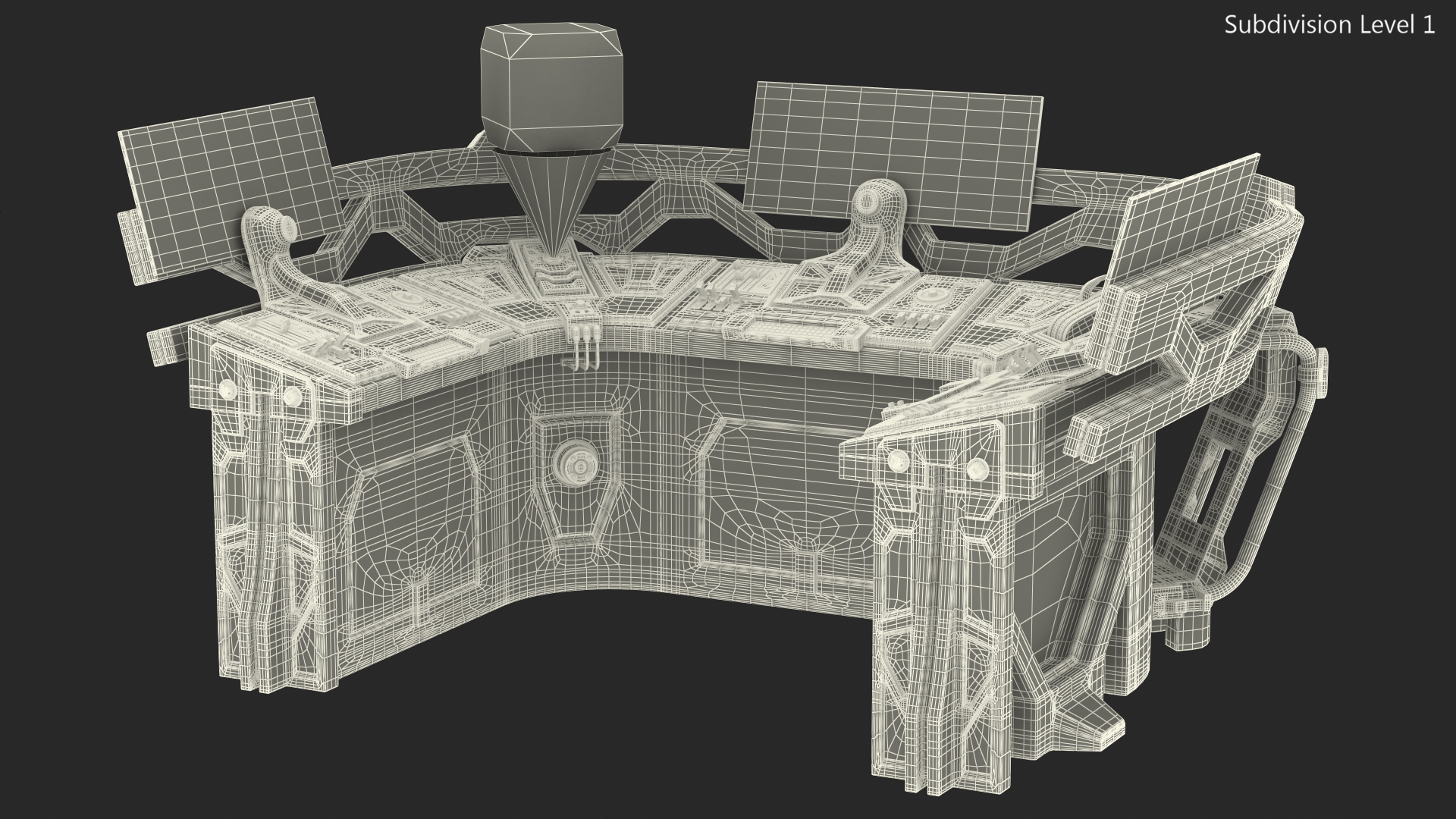 Sci Fi Hologram Control Panel 3D model