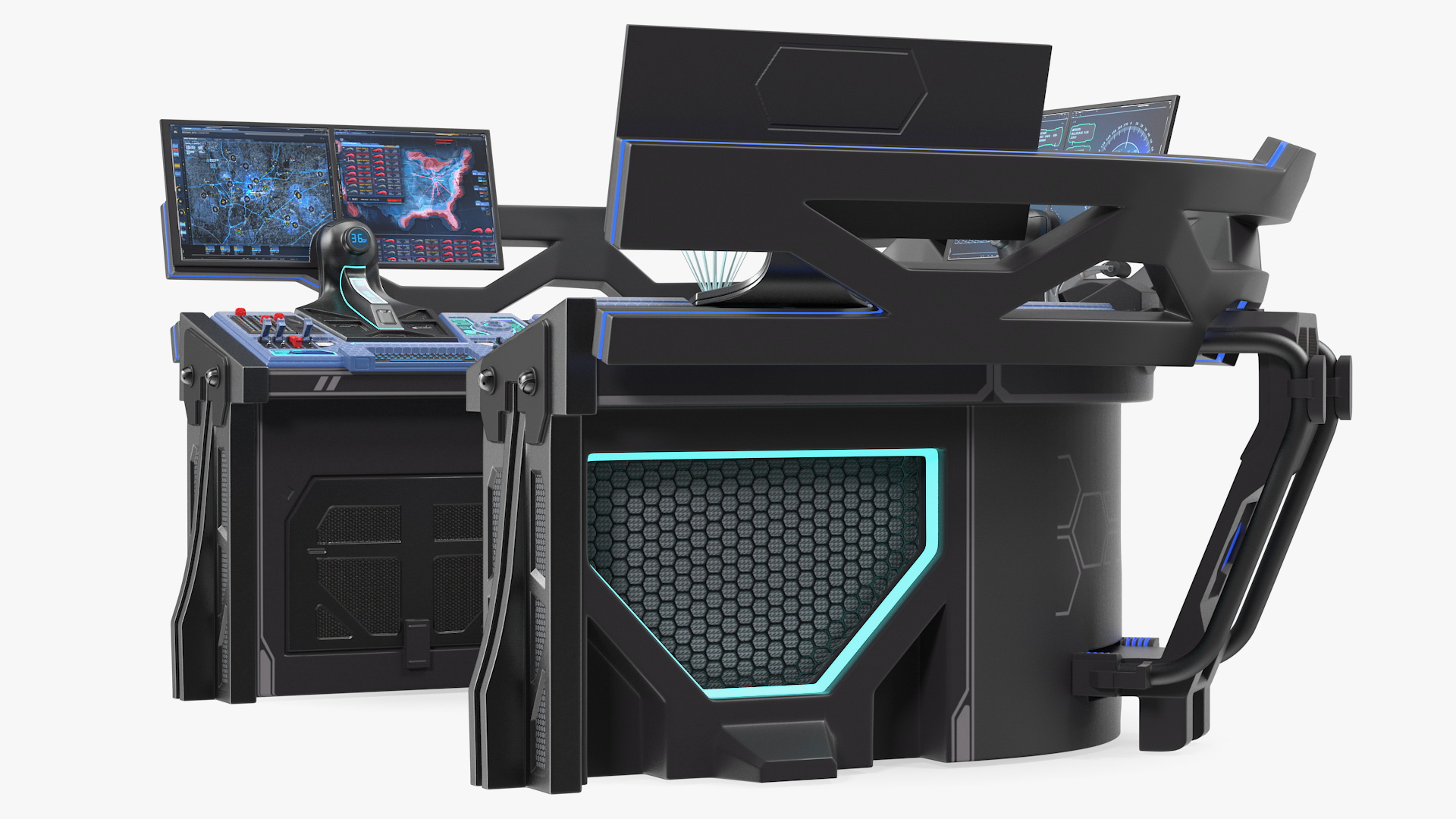 Sci Fi Hologram Control Panel 3D model