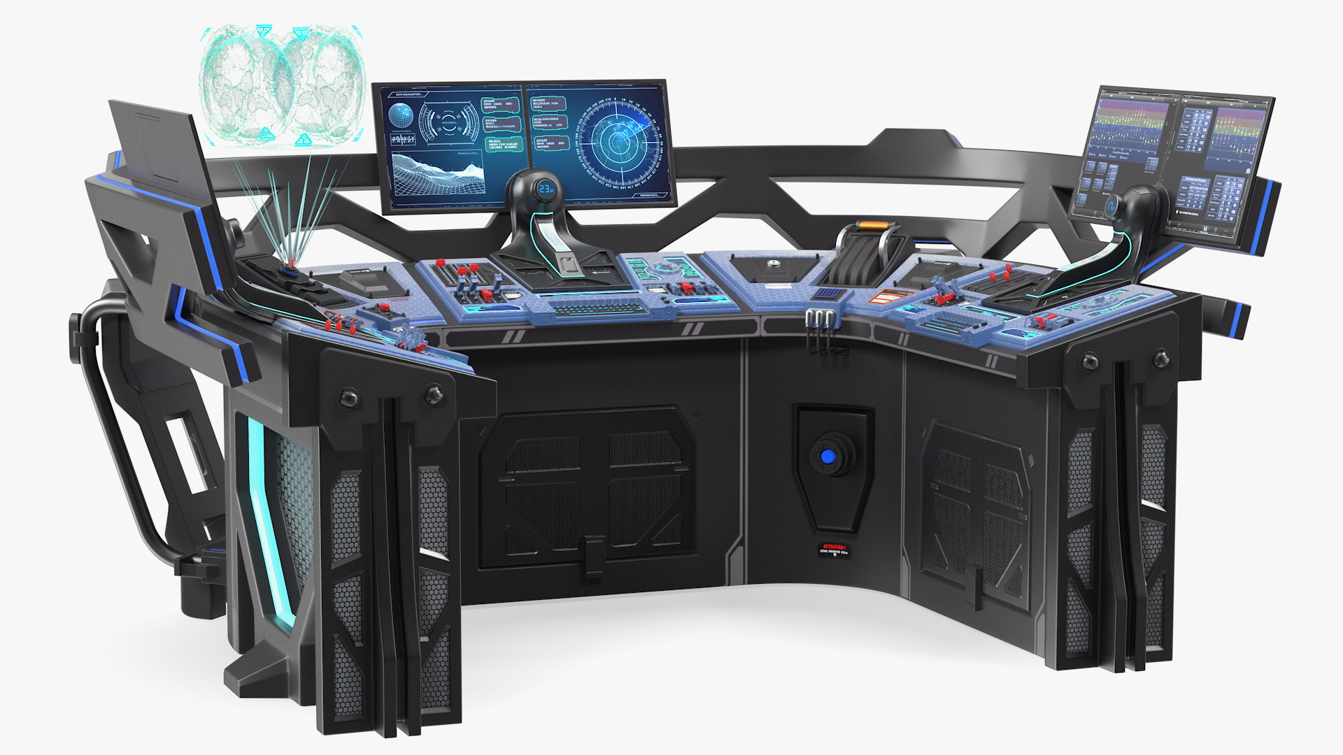 Sci Fi Hologram Control Panel 3D model
