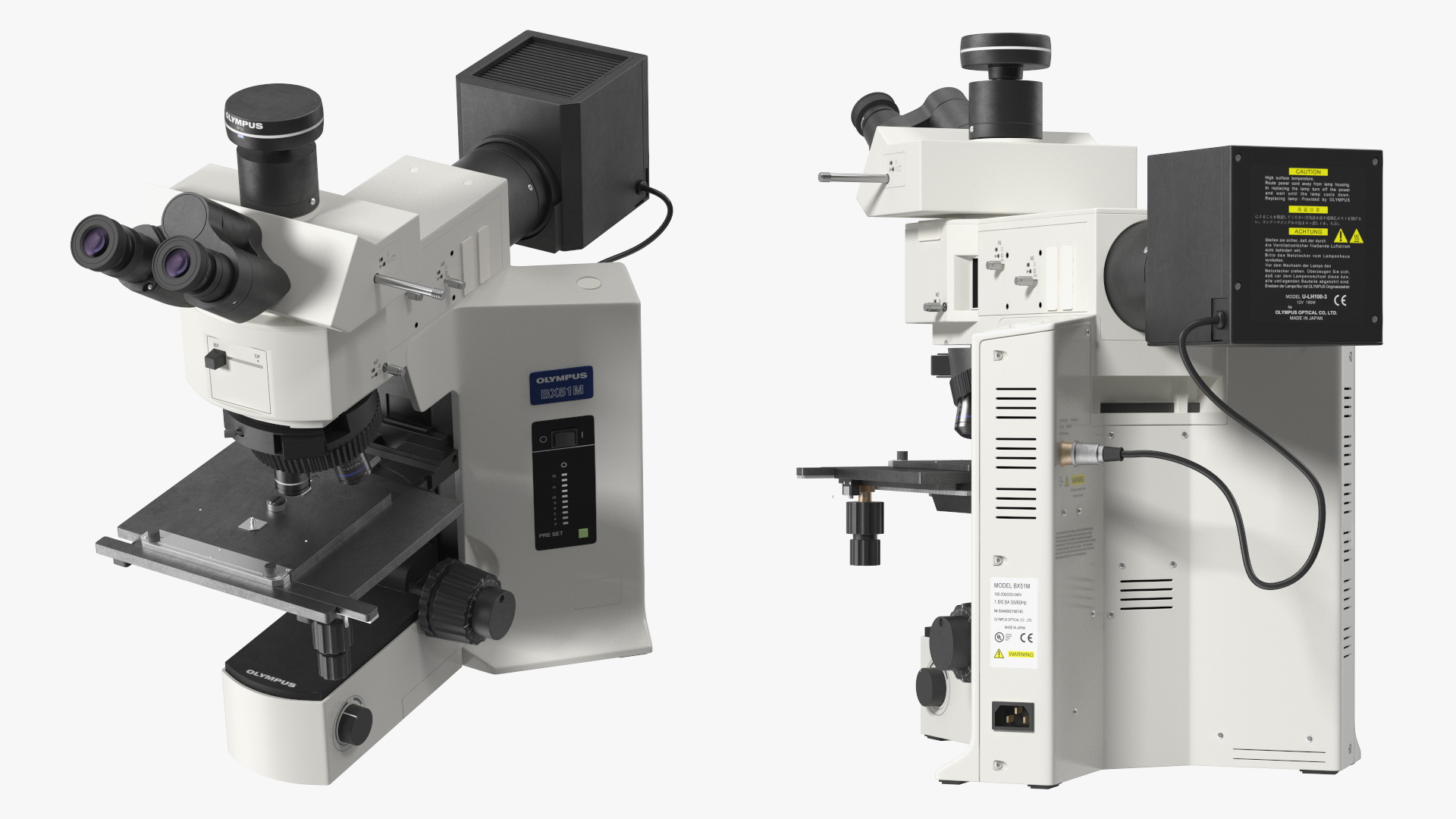 3D model Reflected Light Microscope Olympus BX51M