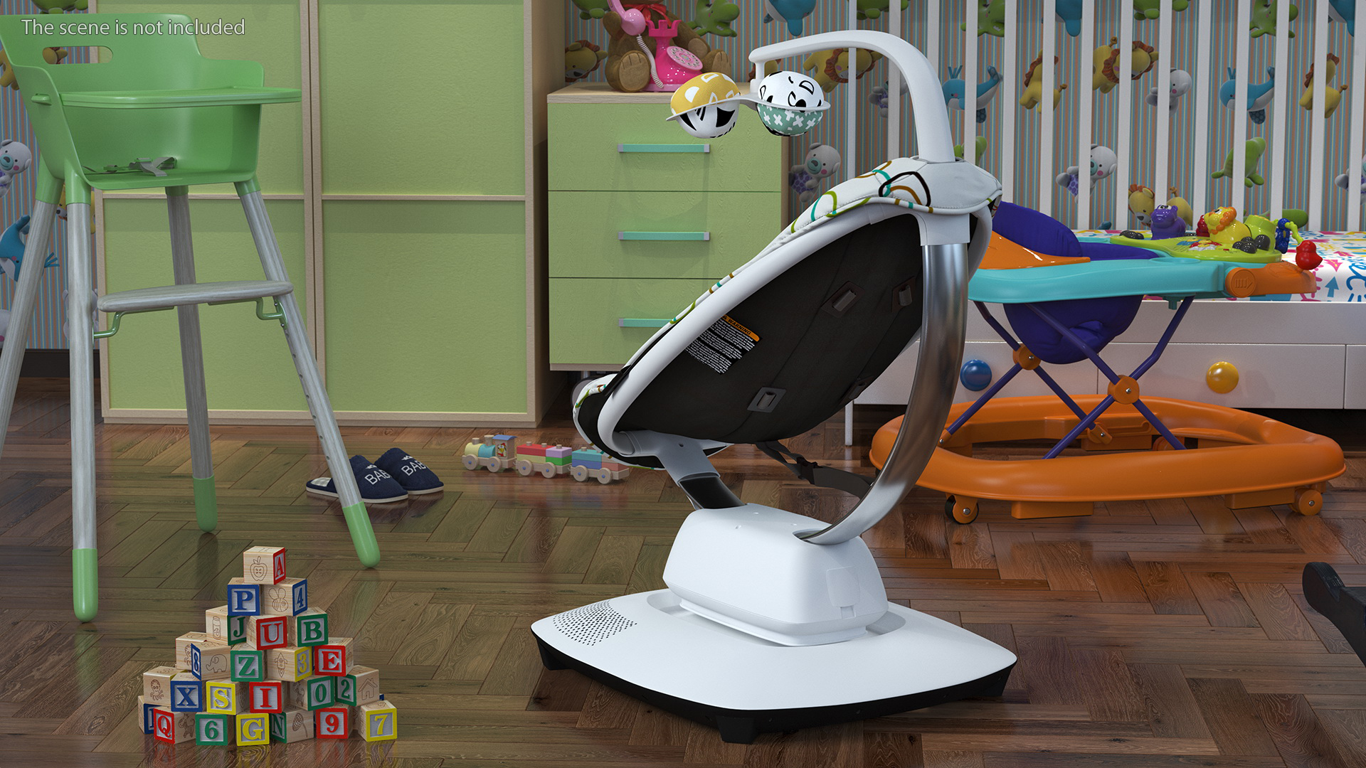 3D model 4Moms MamaRoo Baby Swing White