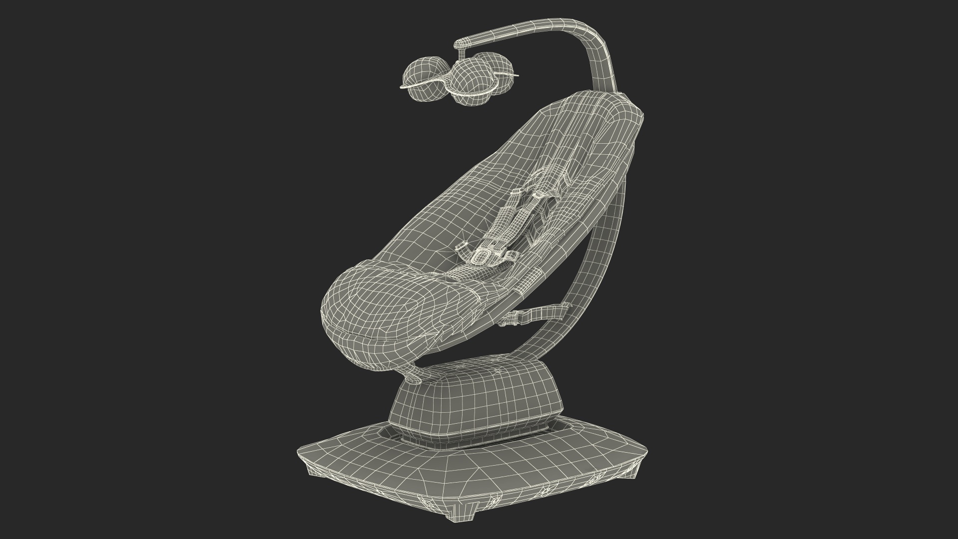 3D model 4Moms MamaRoo Baby Swing White
