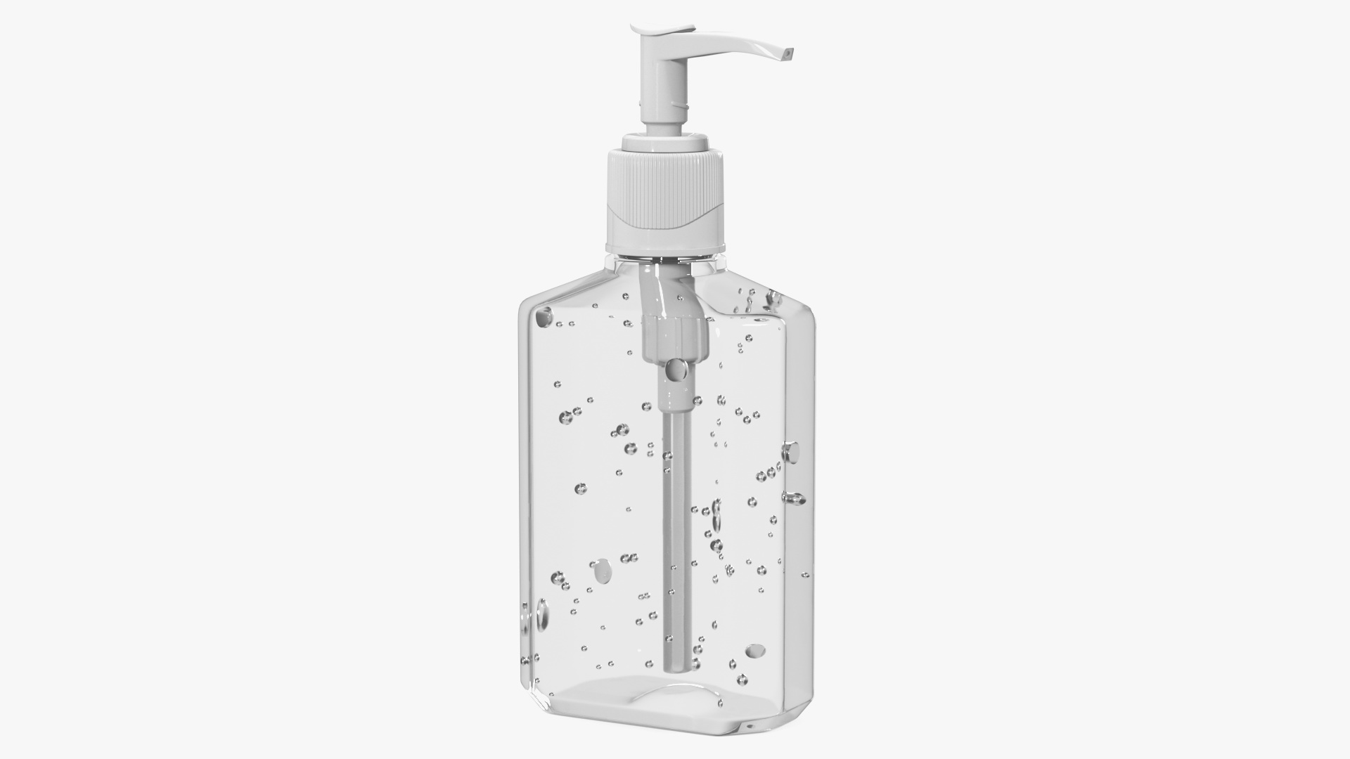 Alcohol Sanitizing Gel Bottle with Dispenser 3D model