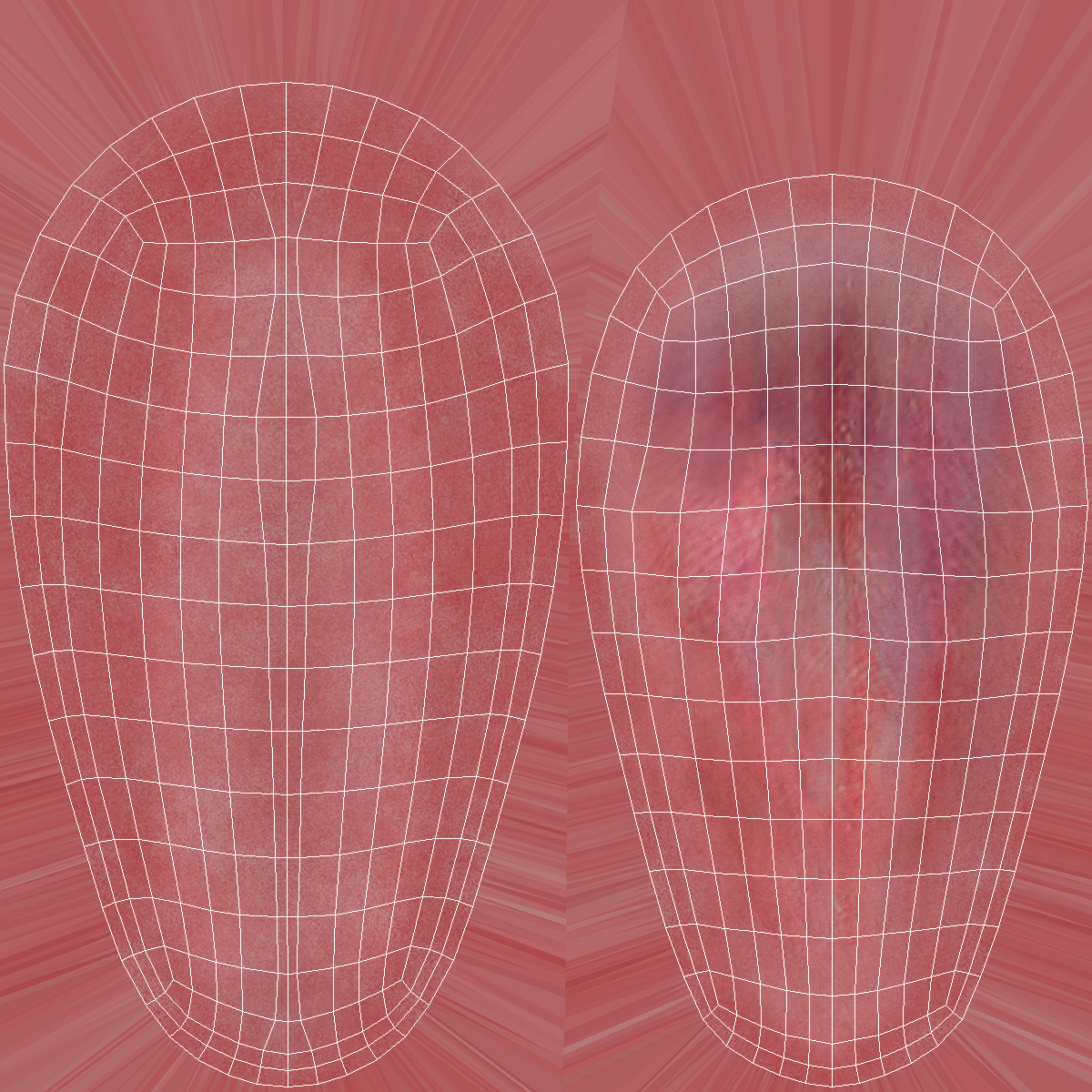3D Human Tongue Rigged for Maya model