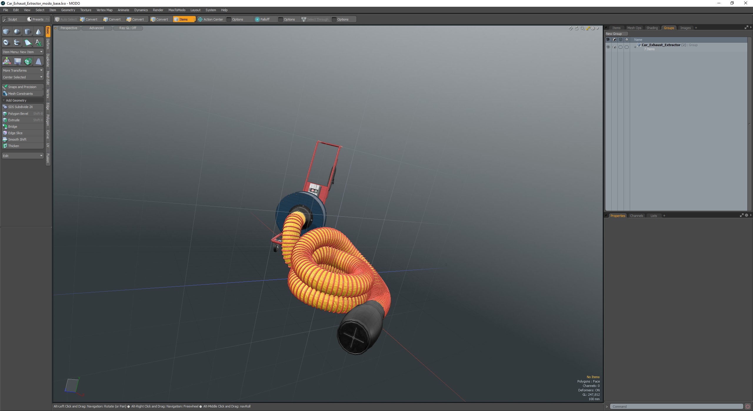 3D Car Exhaust Extractor