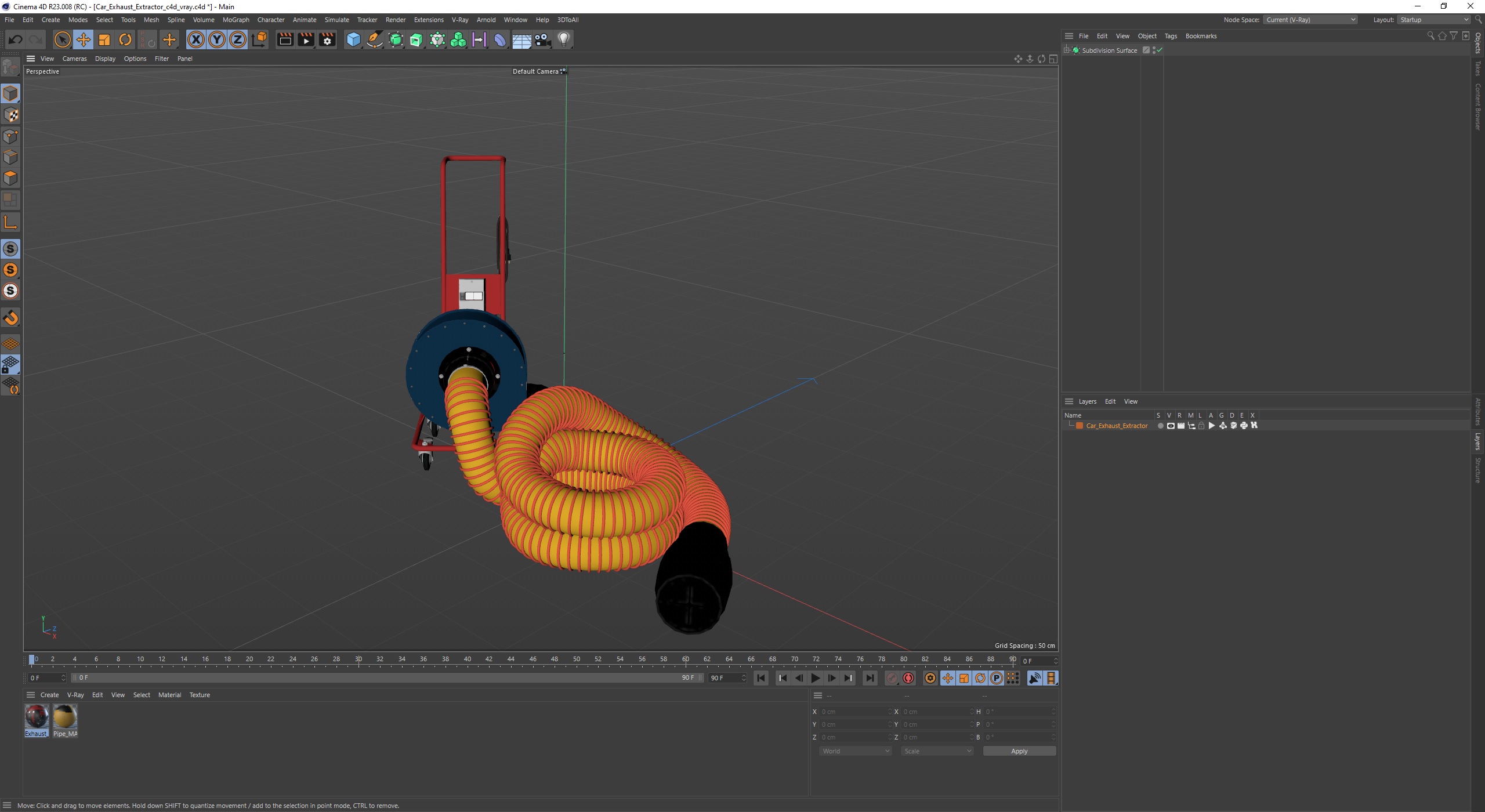 3D Car Exhaust Extractor