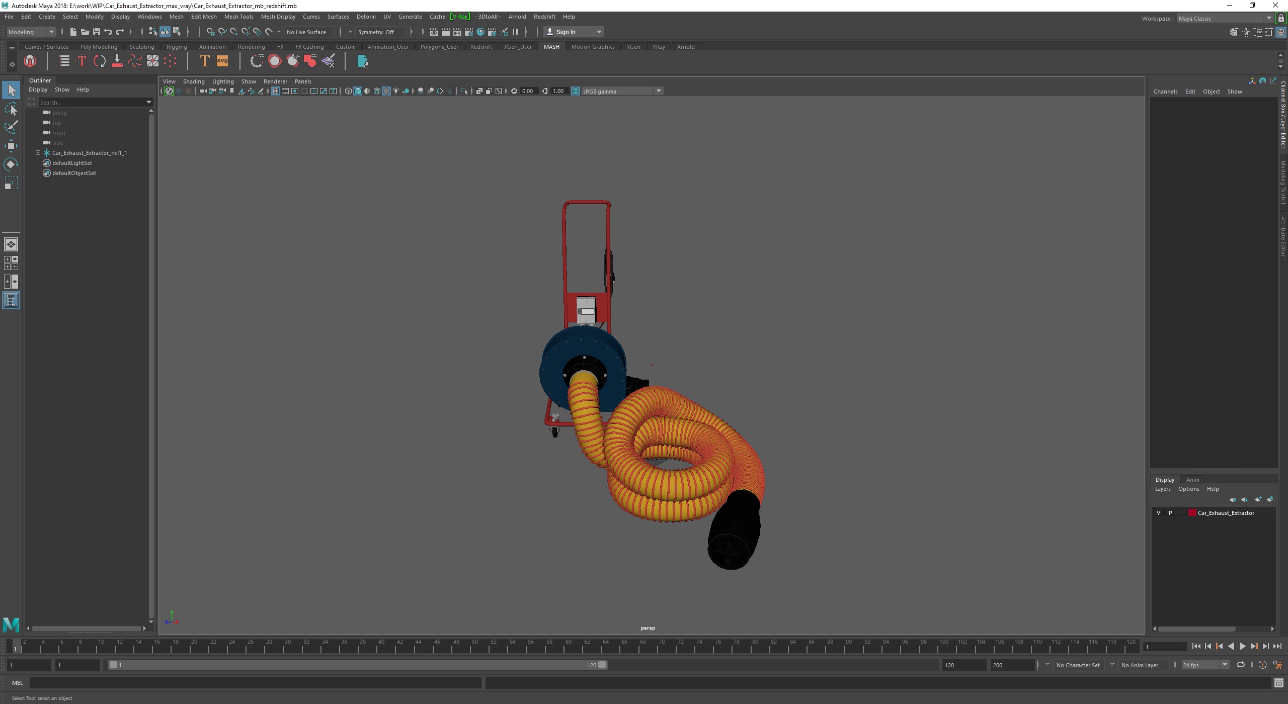 3D Car Exhaust Extractor