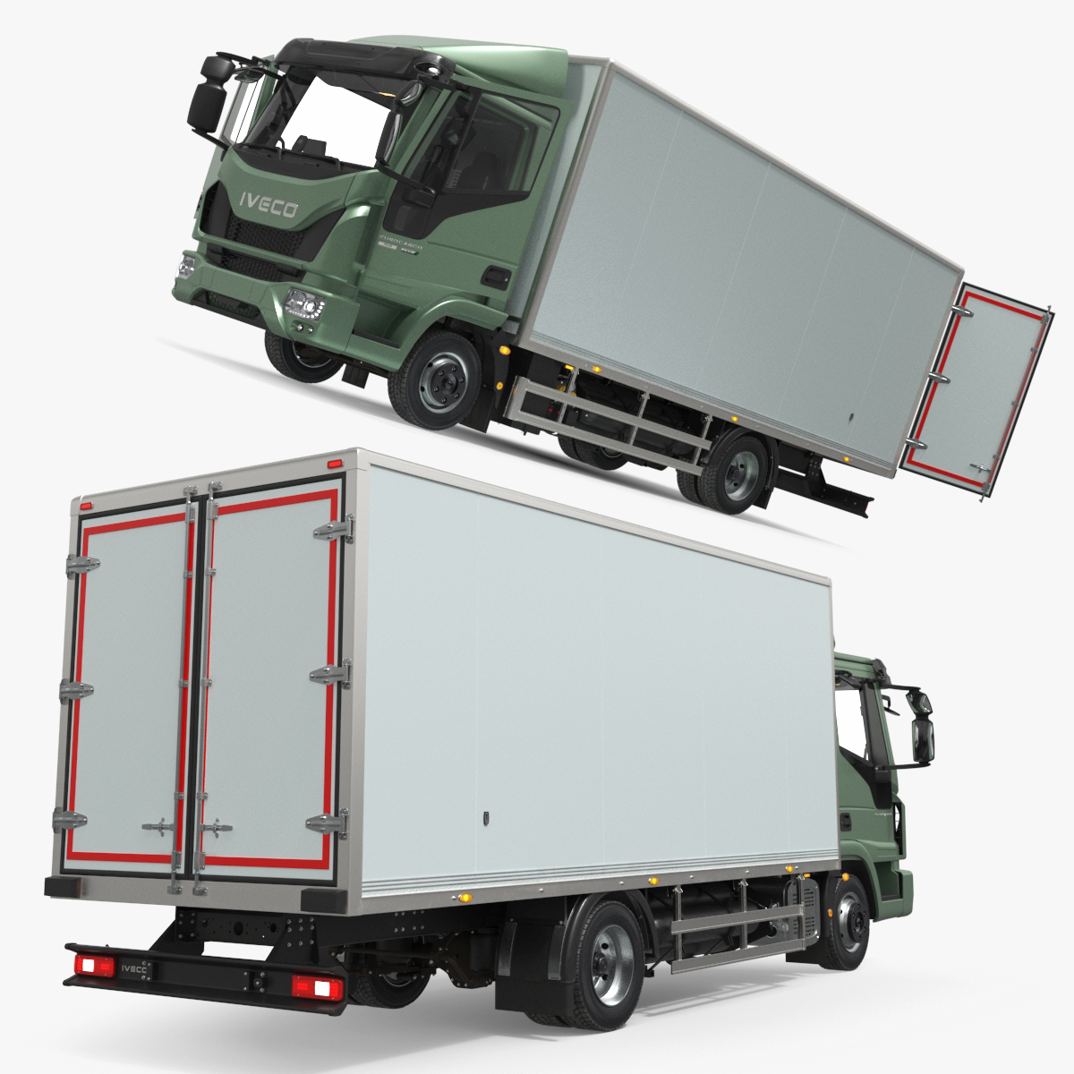 Iveco EuroCargo Box Truck Rigged