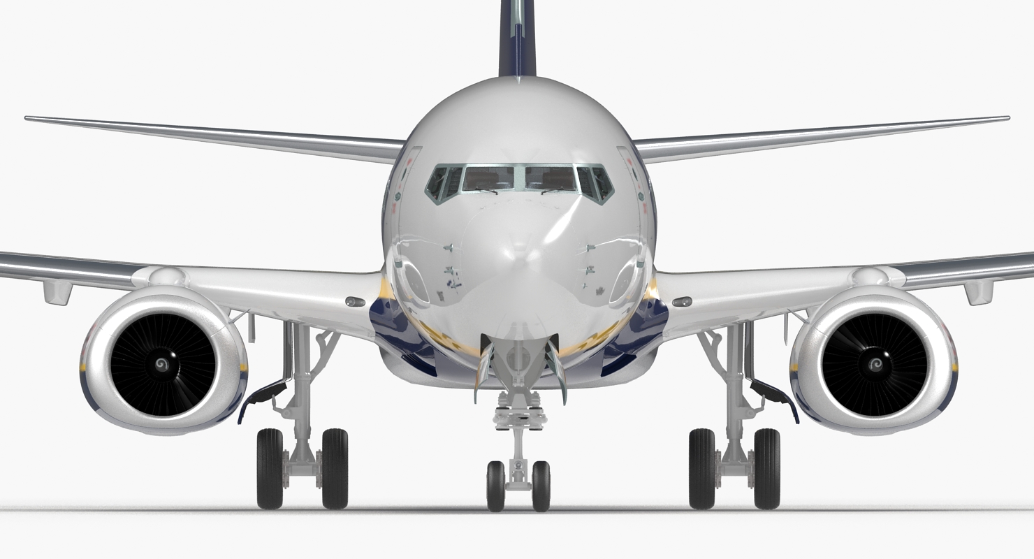 3D Boeing 737 800 with Interior Ryanair