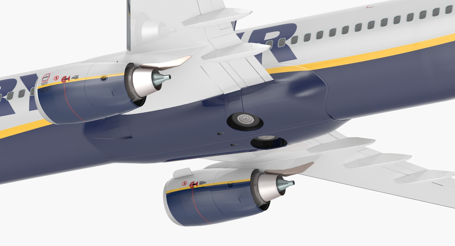 3D Boeing 737 800 with Interior Ryanair