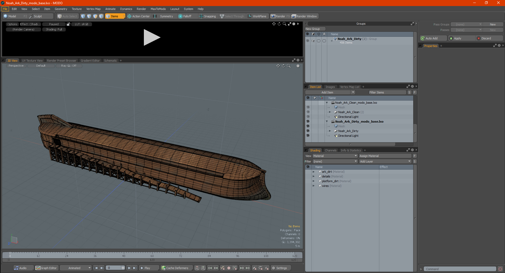 Noah Ark Dirty 3D model