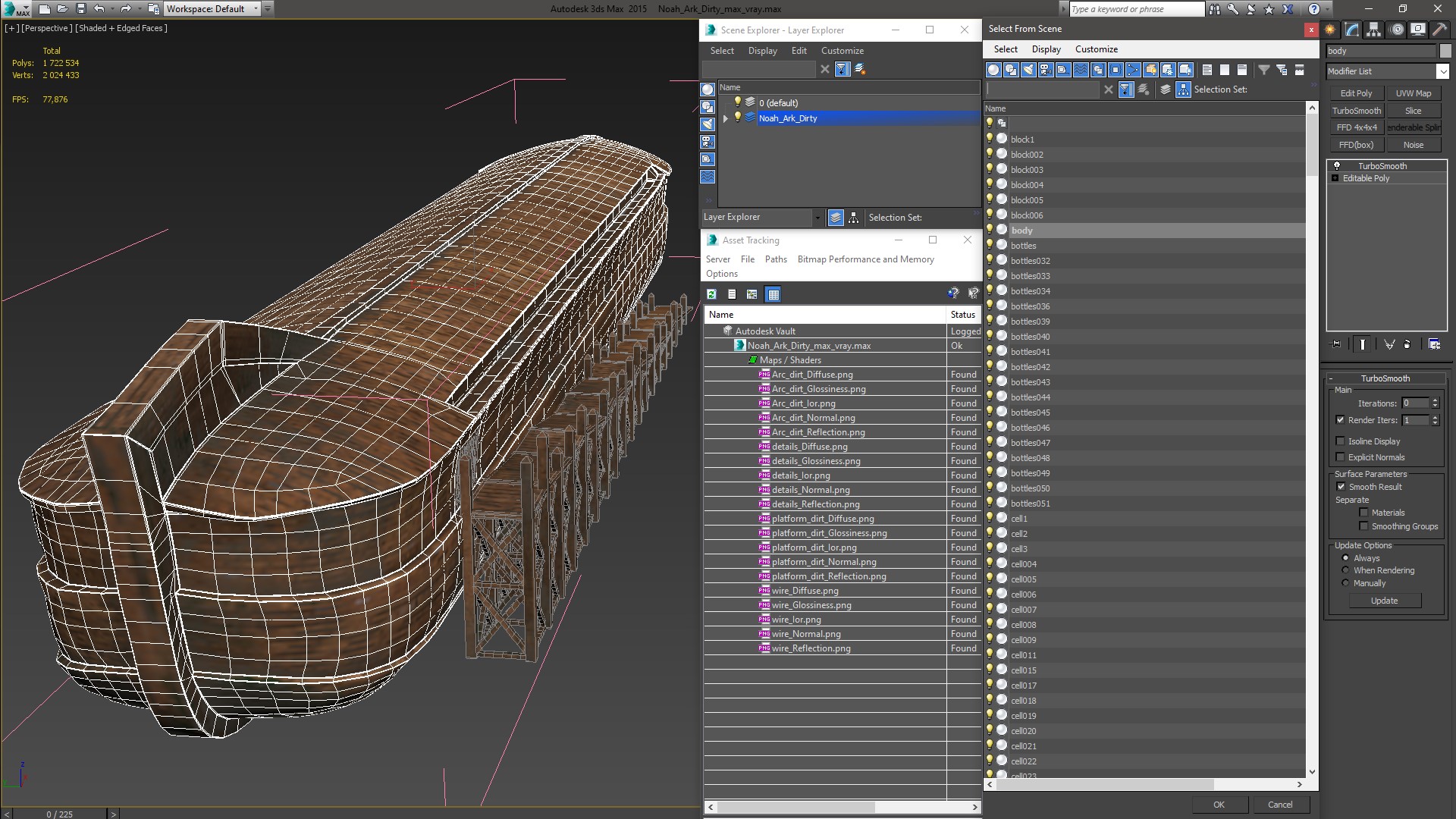 Noah Ark Dirty 3D model