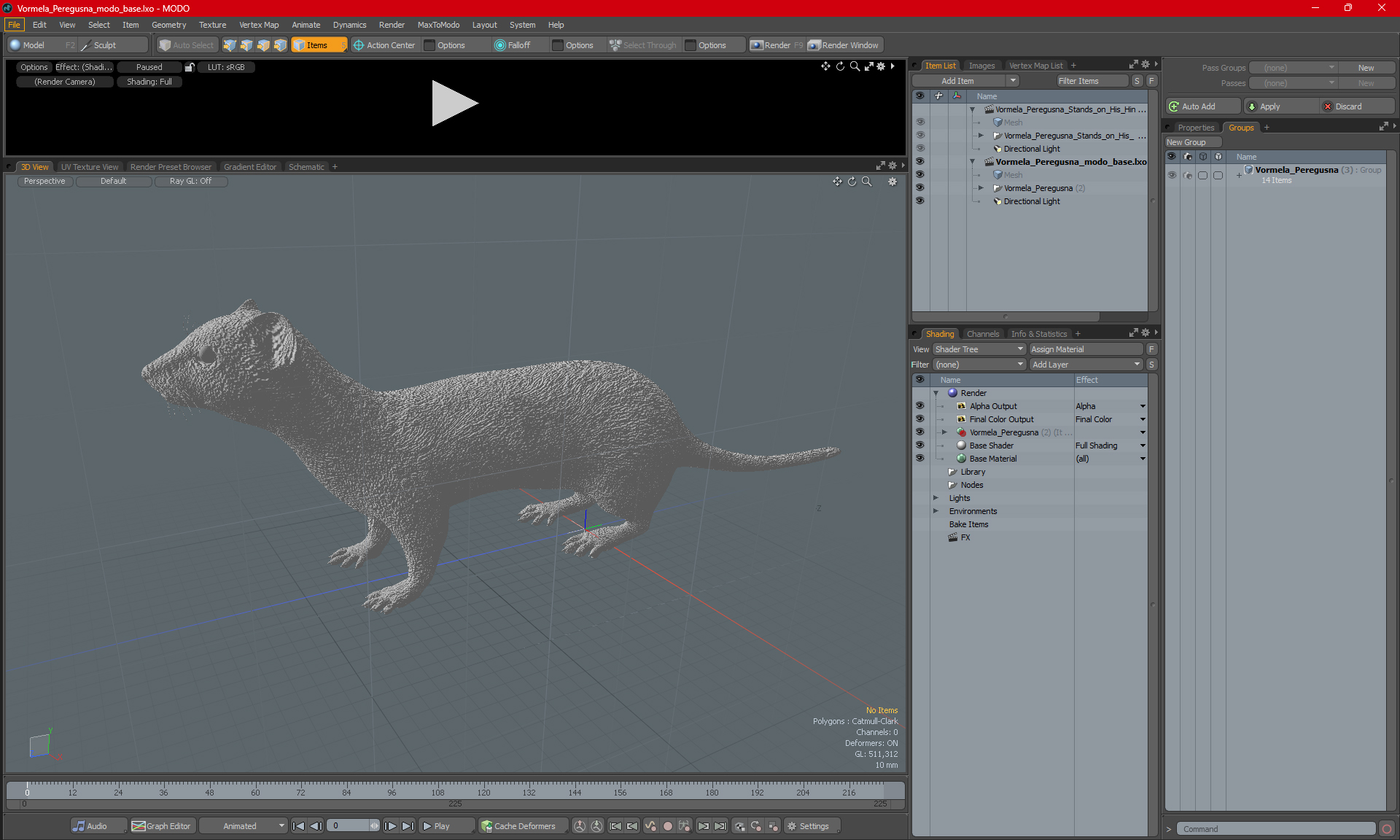 Vormela Peregusna 3D