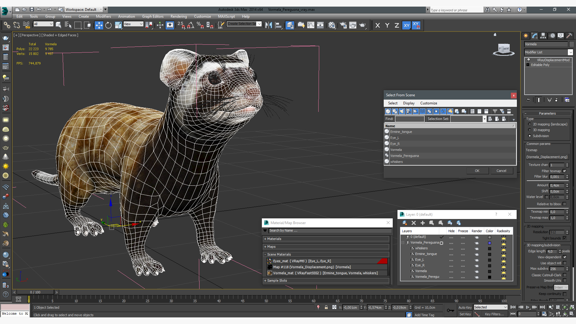 Vormela Peregusna 3D
