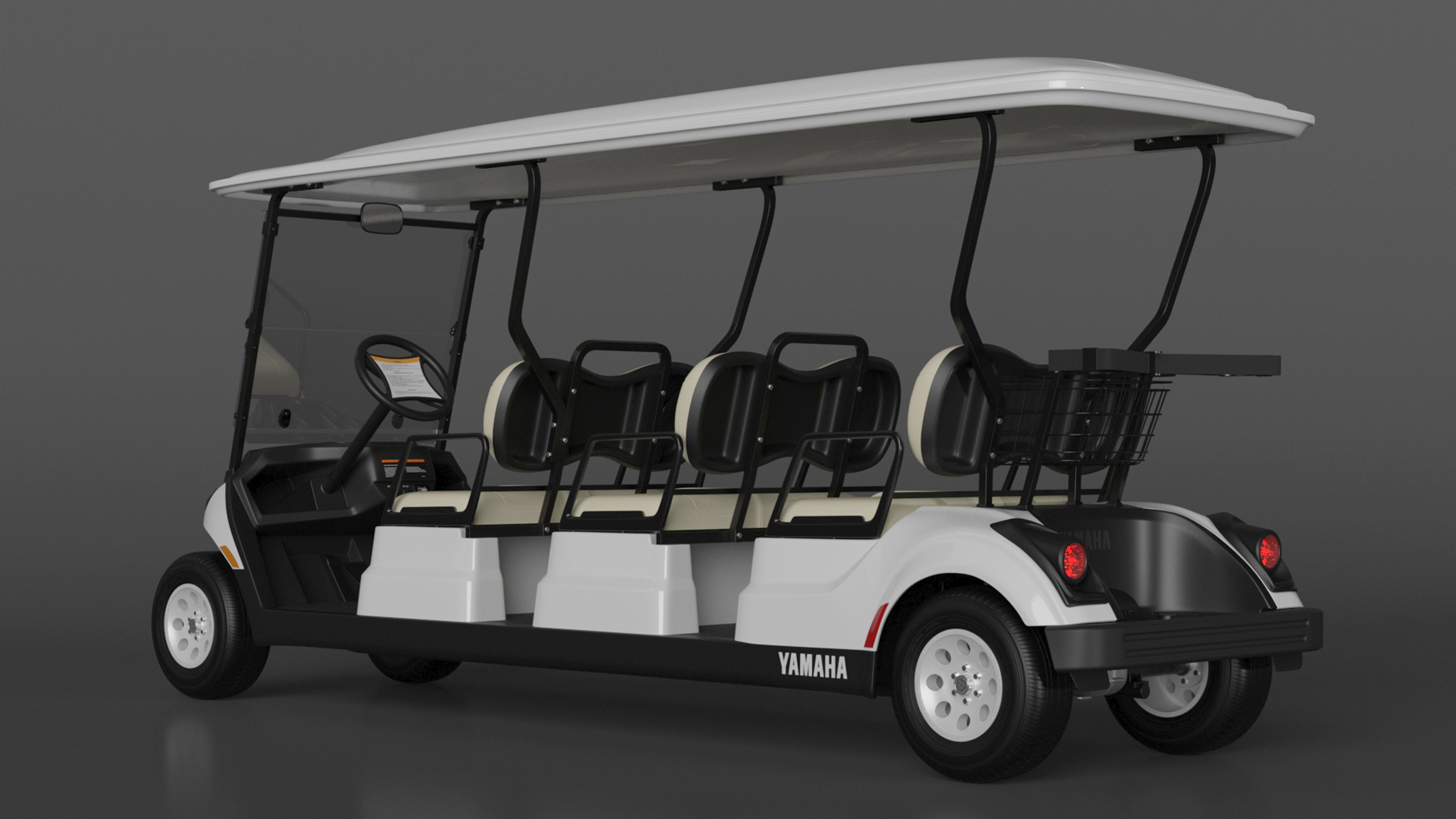 3D Six Seat Golf Electric Car Yamaha model