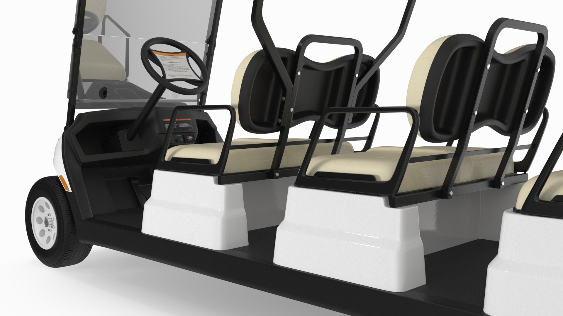 3D Six Seat Golf Electric Car Yamaha model