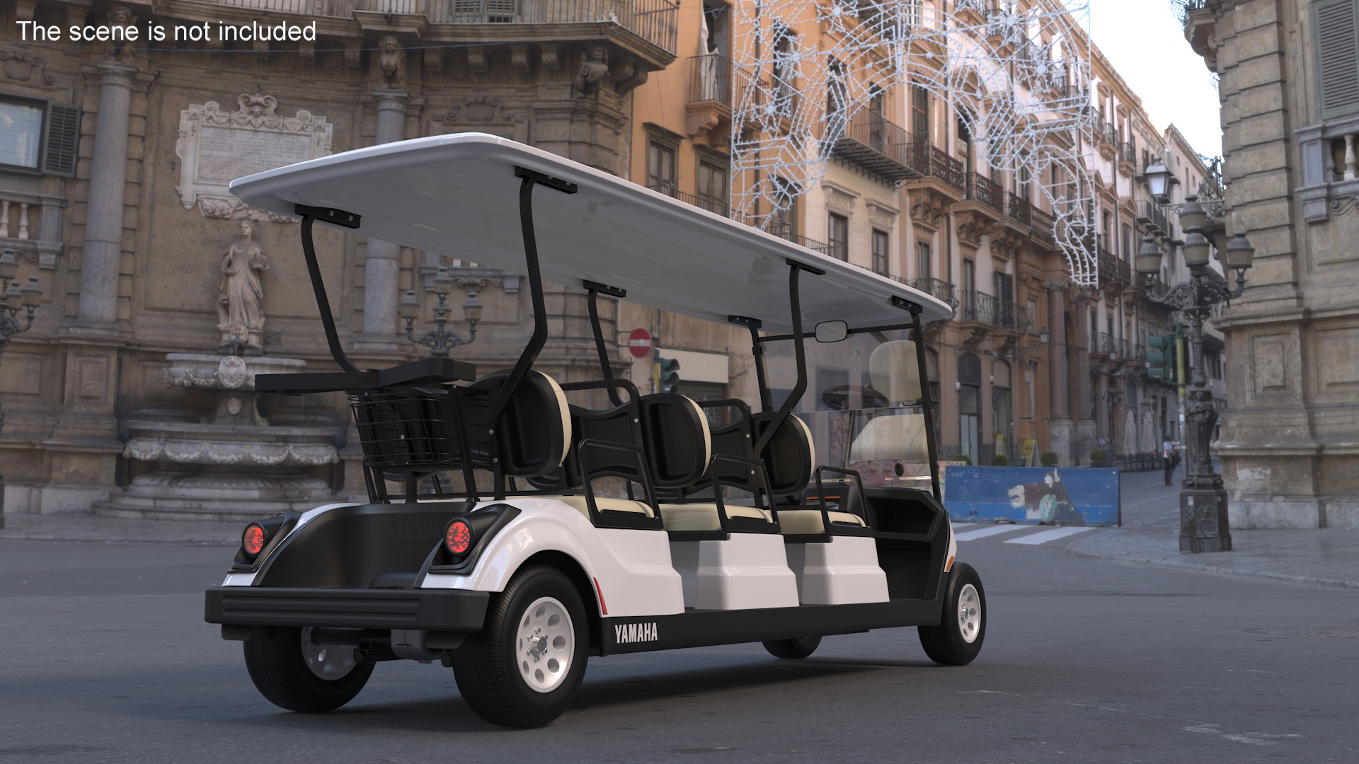 3D Six Seat Golf Electric Car Yamaha model