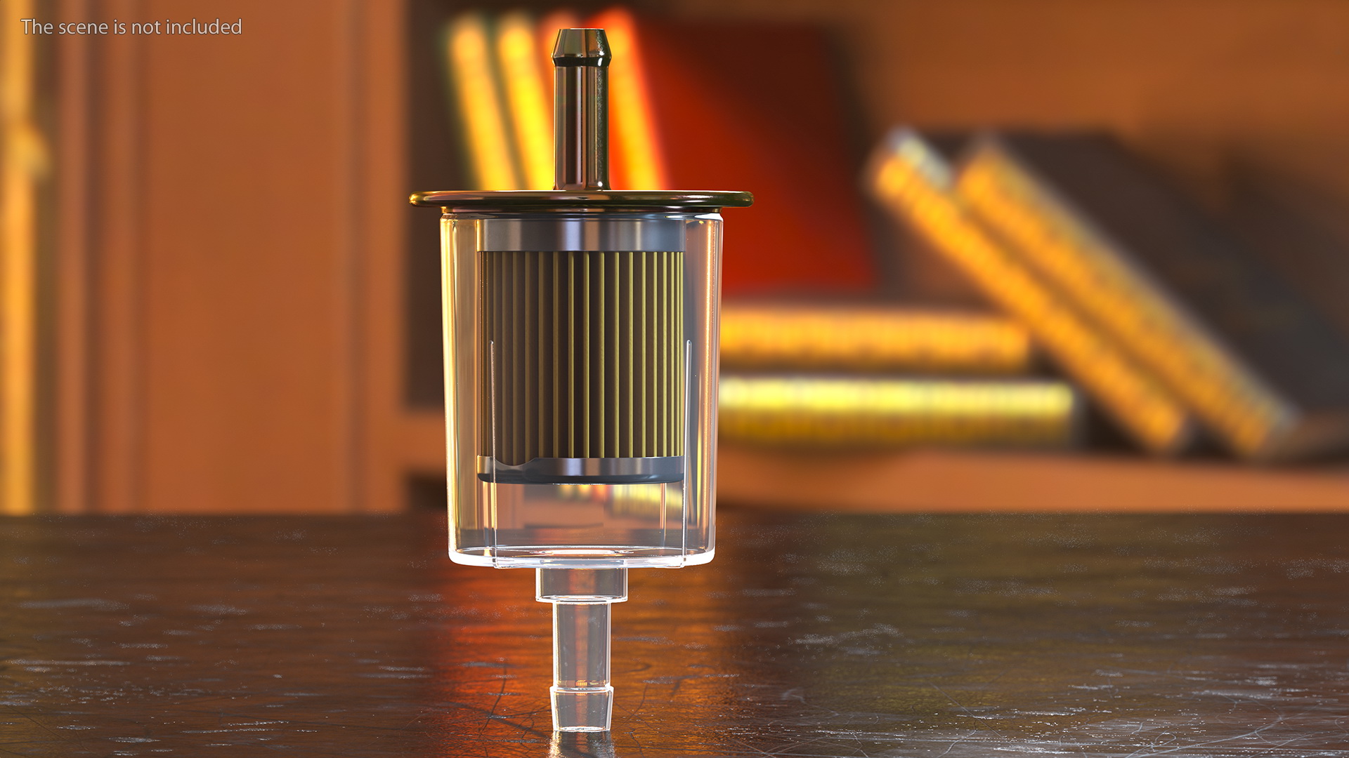 3D Universal Inline Fuel Filter with Metal Cap model