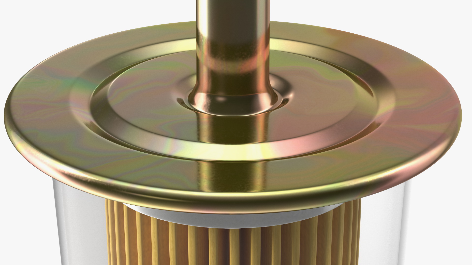 3D Universal Inline Fuel Filter with Metal Cap model