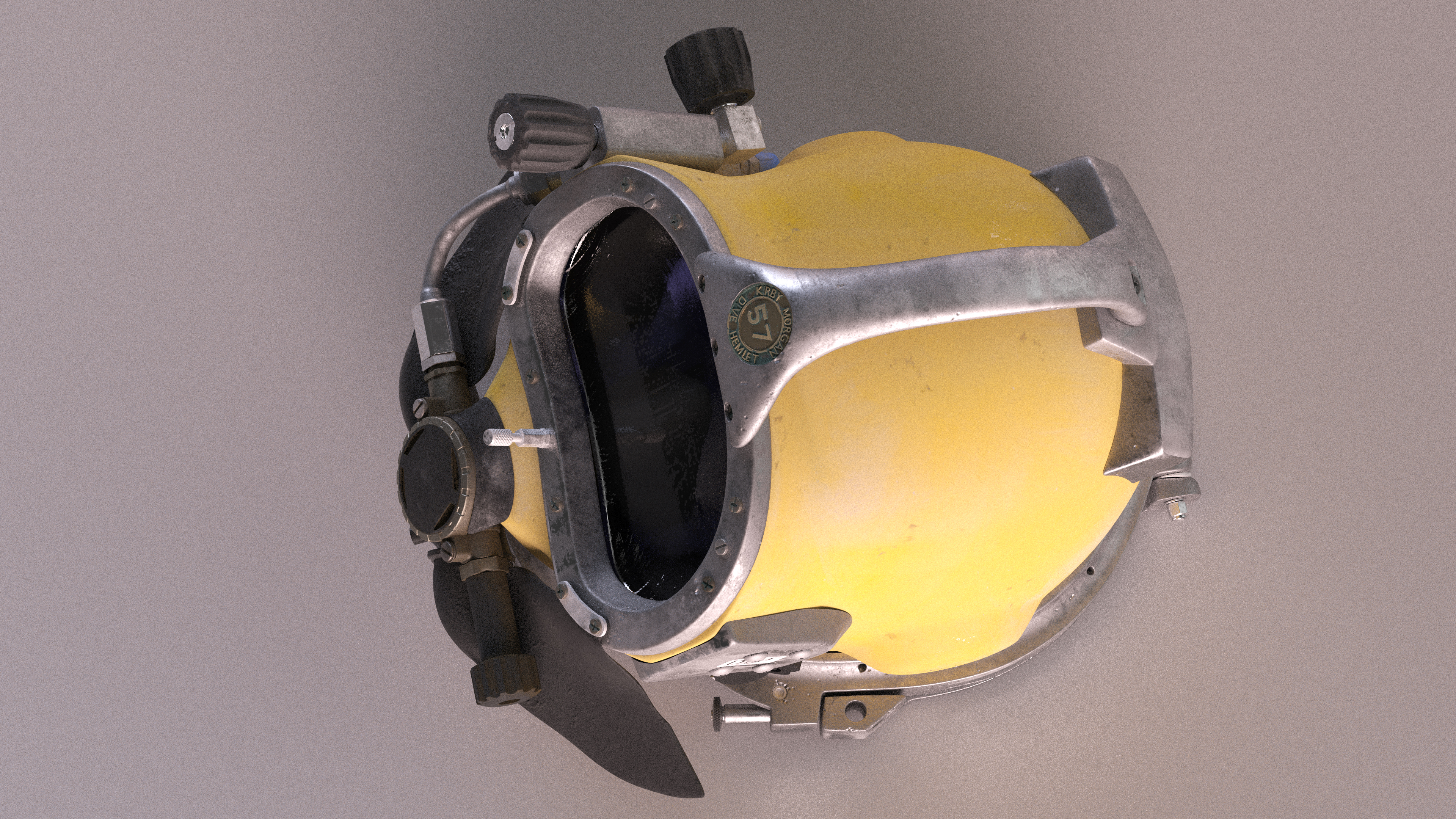 Diving Helmet Kirby Morgan 57 Used 3D model