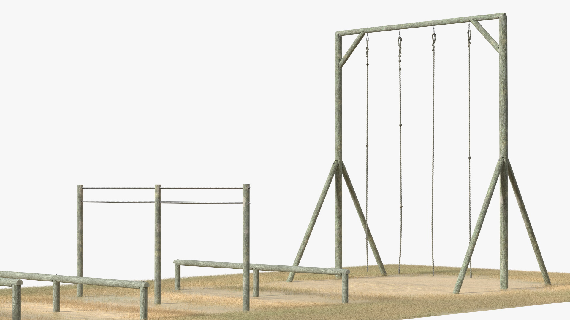 Military Obstacle Course Old Fur 3D