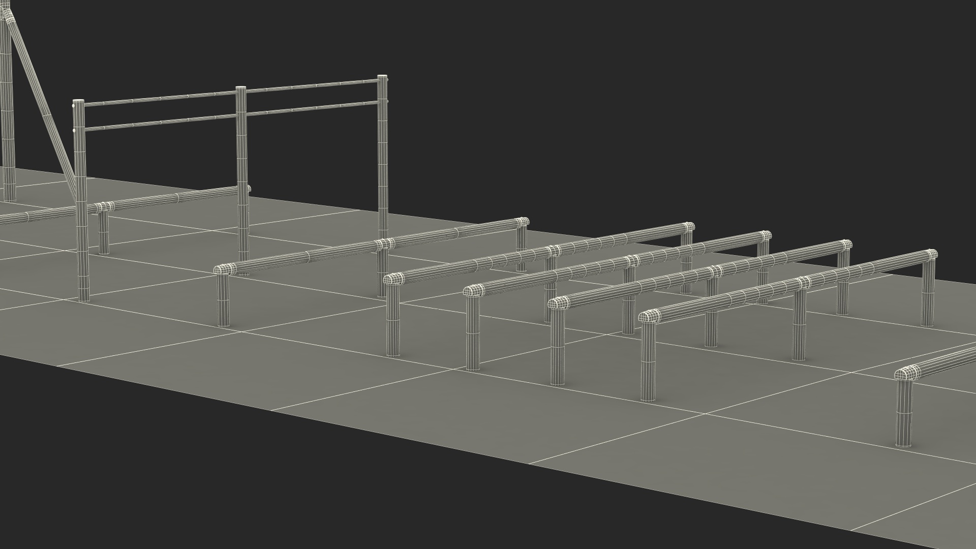 Military Obstacle Course Old Fur 3D