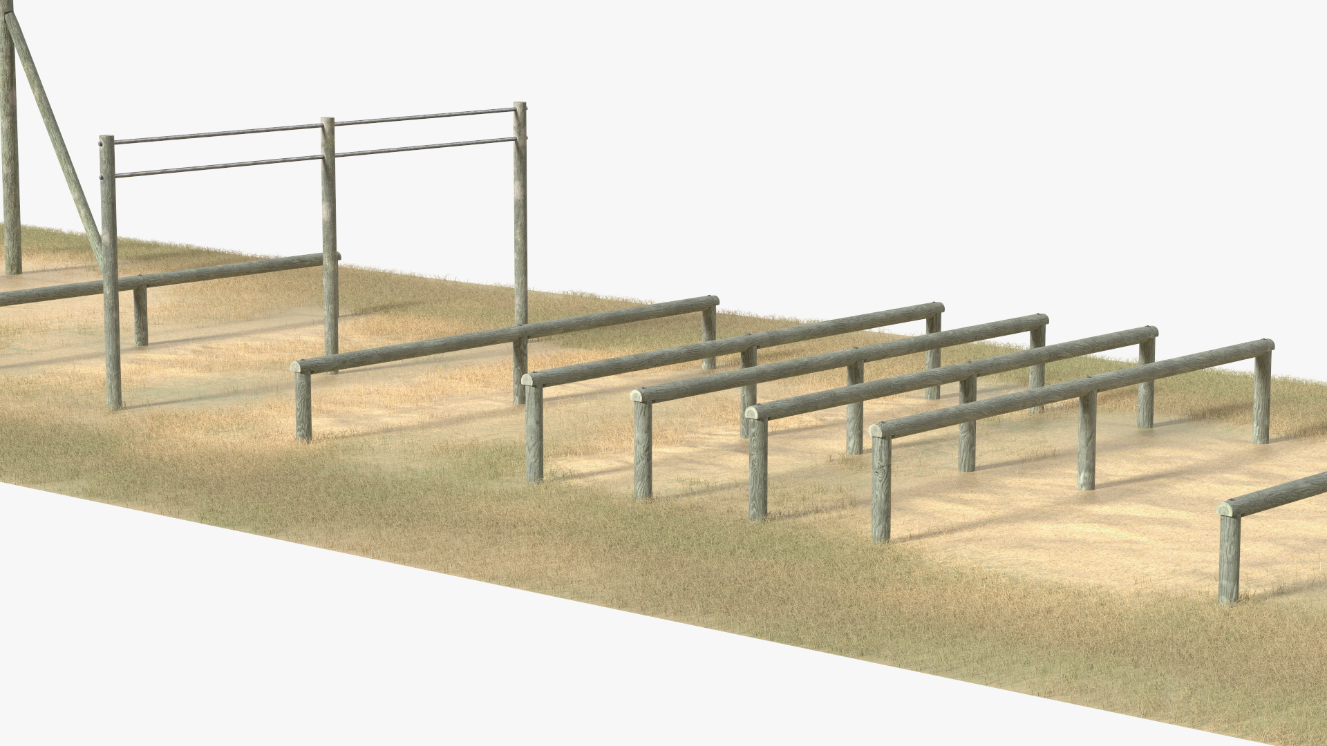 Military Obstacle Course Old Fur 3D