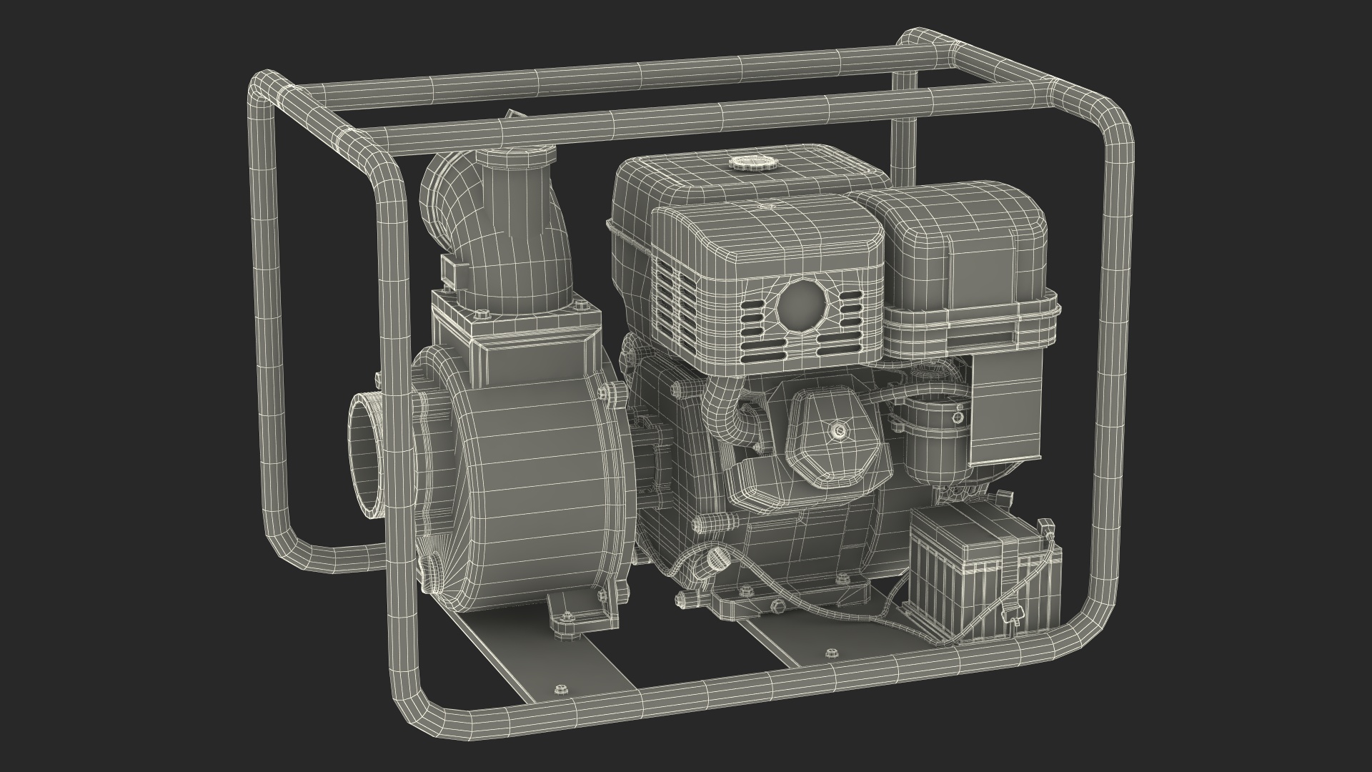 3D model Thornado Petrol Water Transfer Pump
