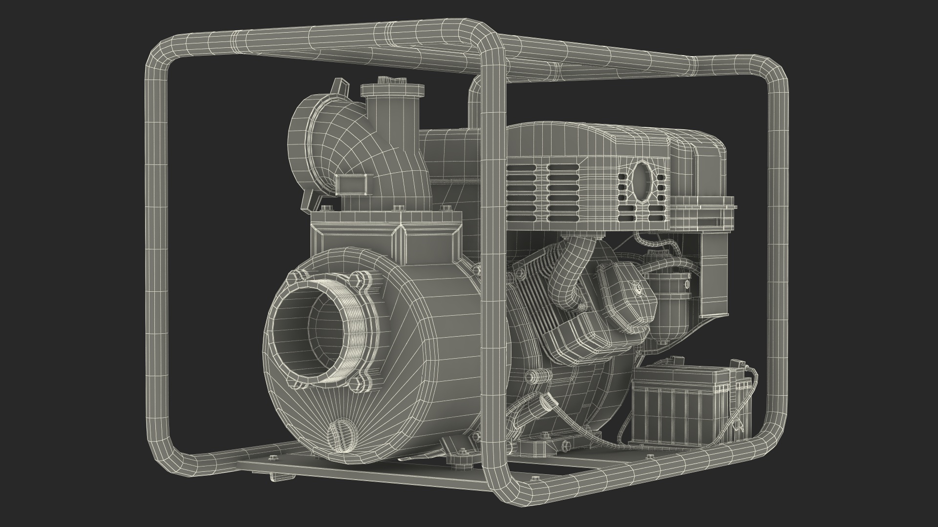 3D model Thornado Petrol Water Transfer Pump