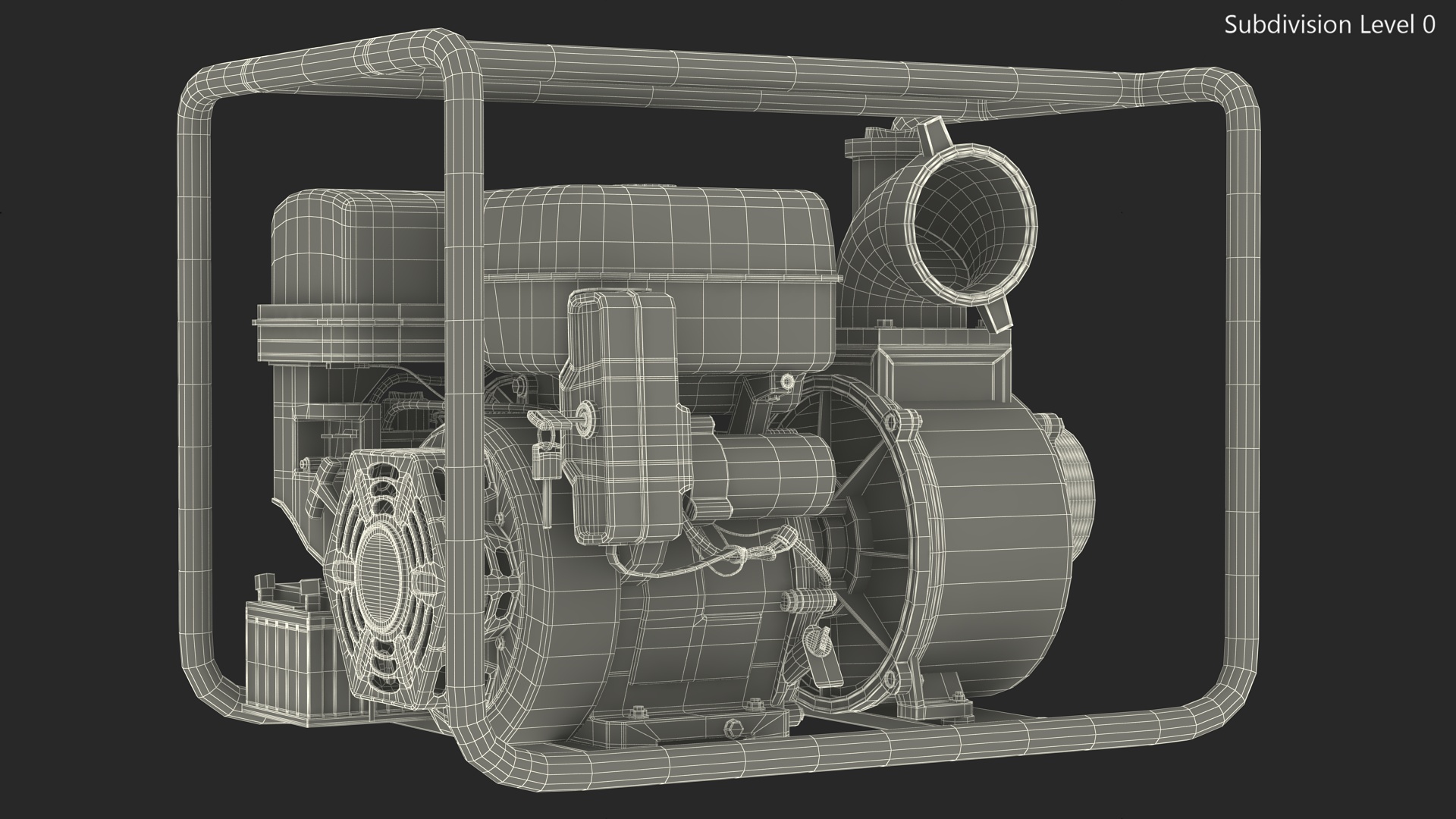 3D model Thornado Petrol Water Transfer Pump