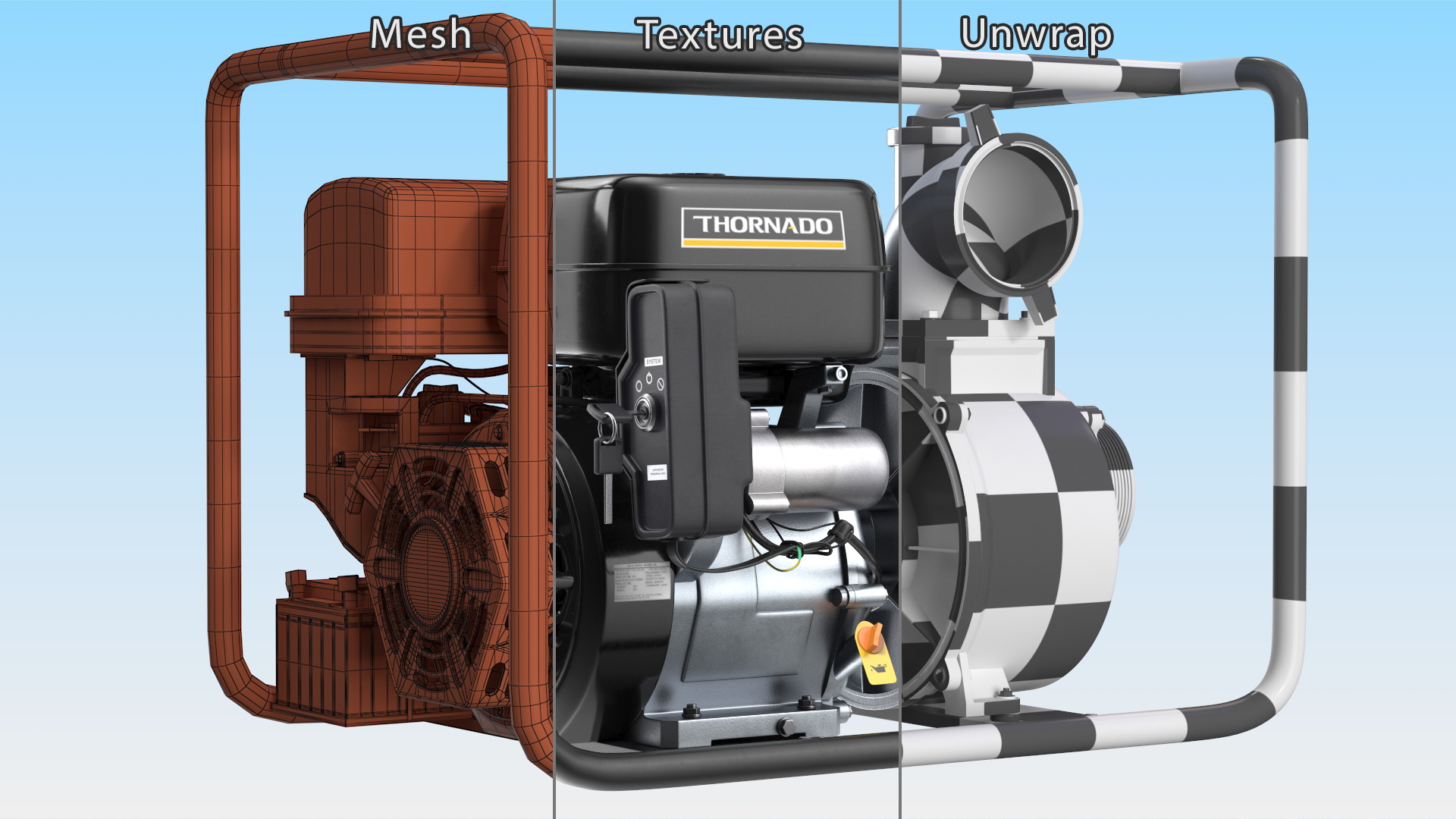 3D model Thornado Petrol Water Transfer Pump
