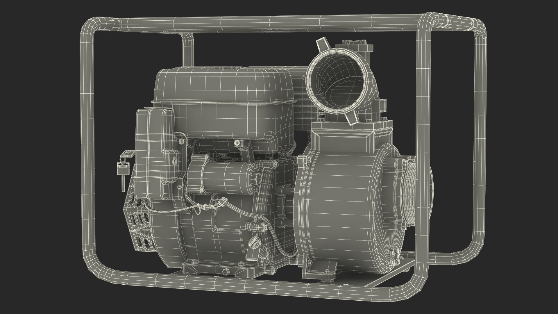 3D model Thornado Petrol Water Transfer Pump