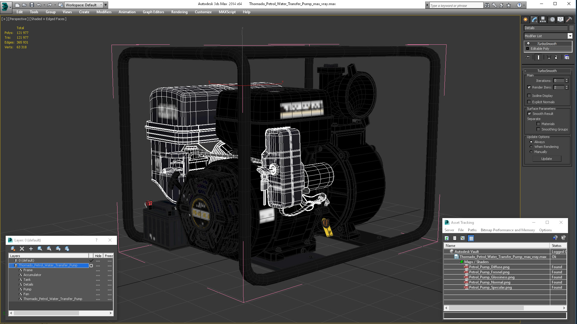 3D model Thornado Petrol Water Transfer Pump