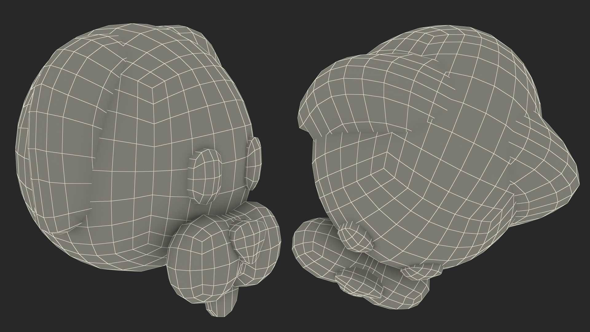 Dog Face Emoji 3D model