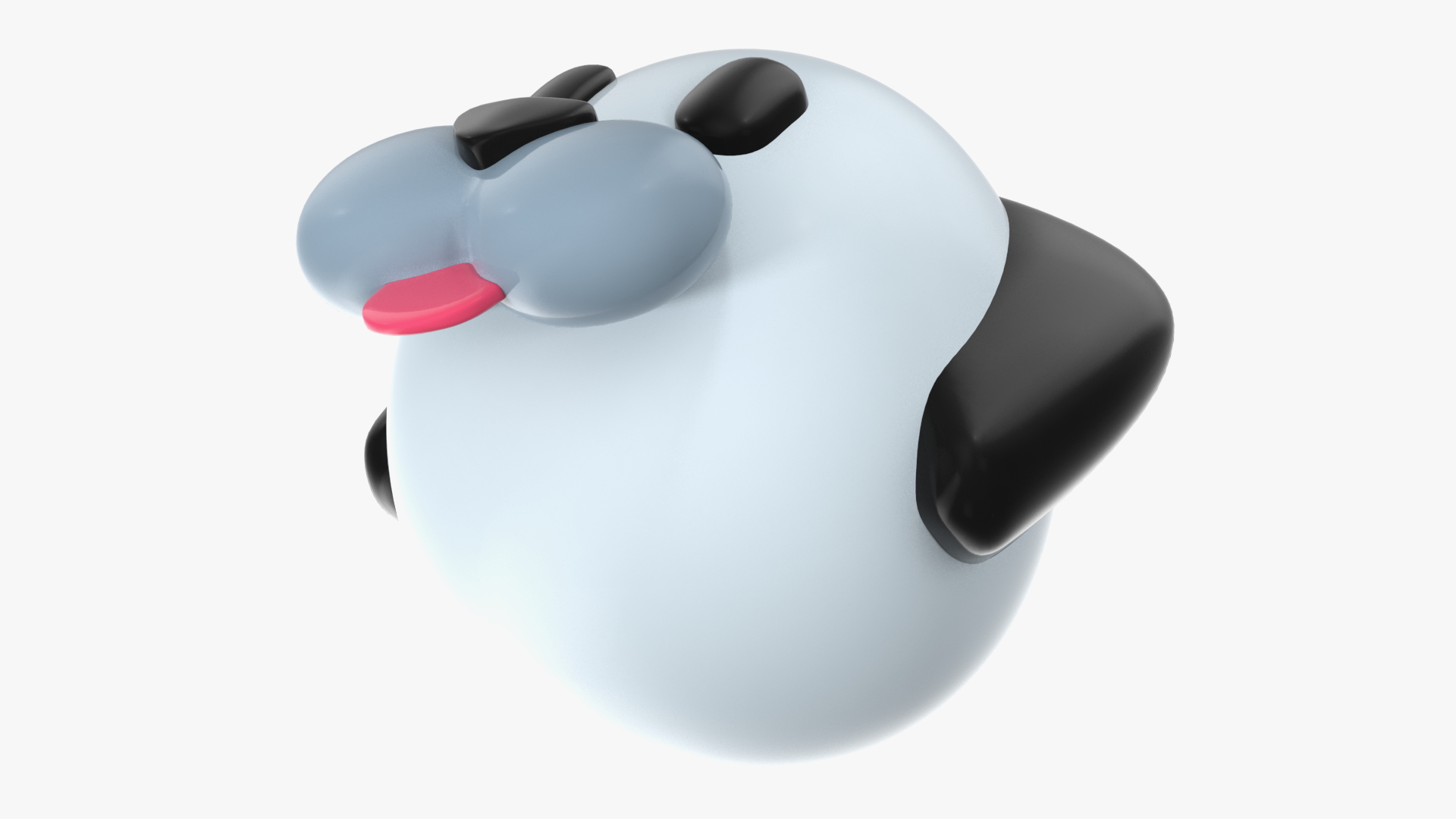 Dog Face Emoji 3D model