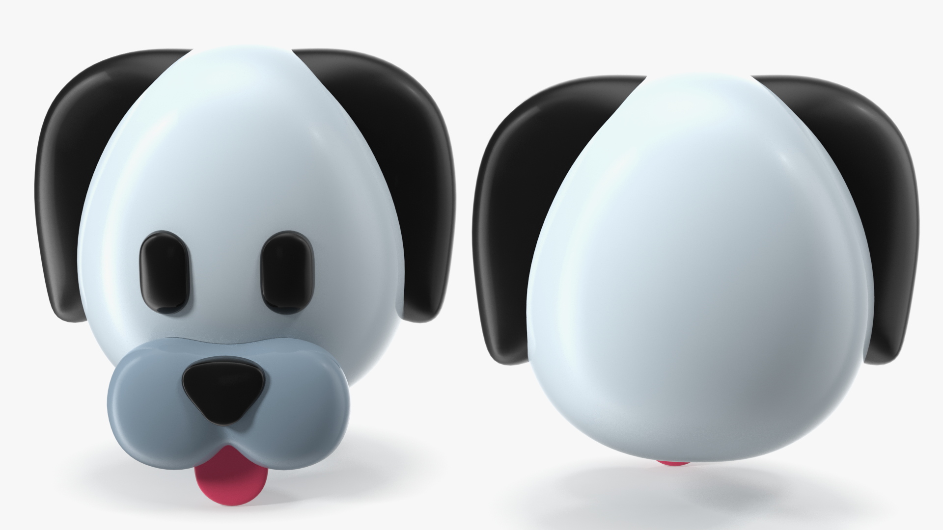 Dog Face Emoji 3D model