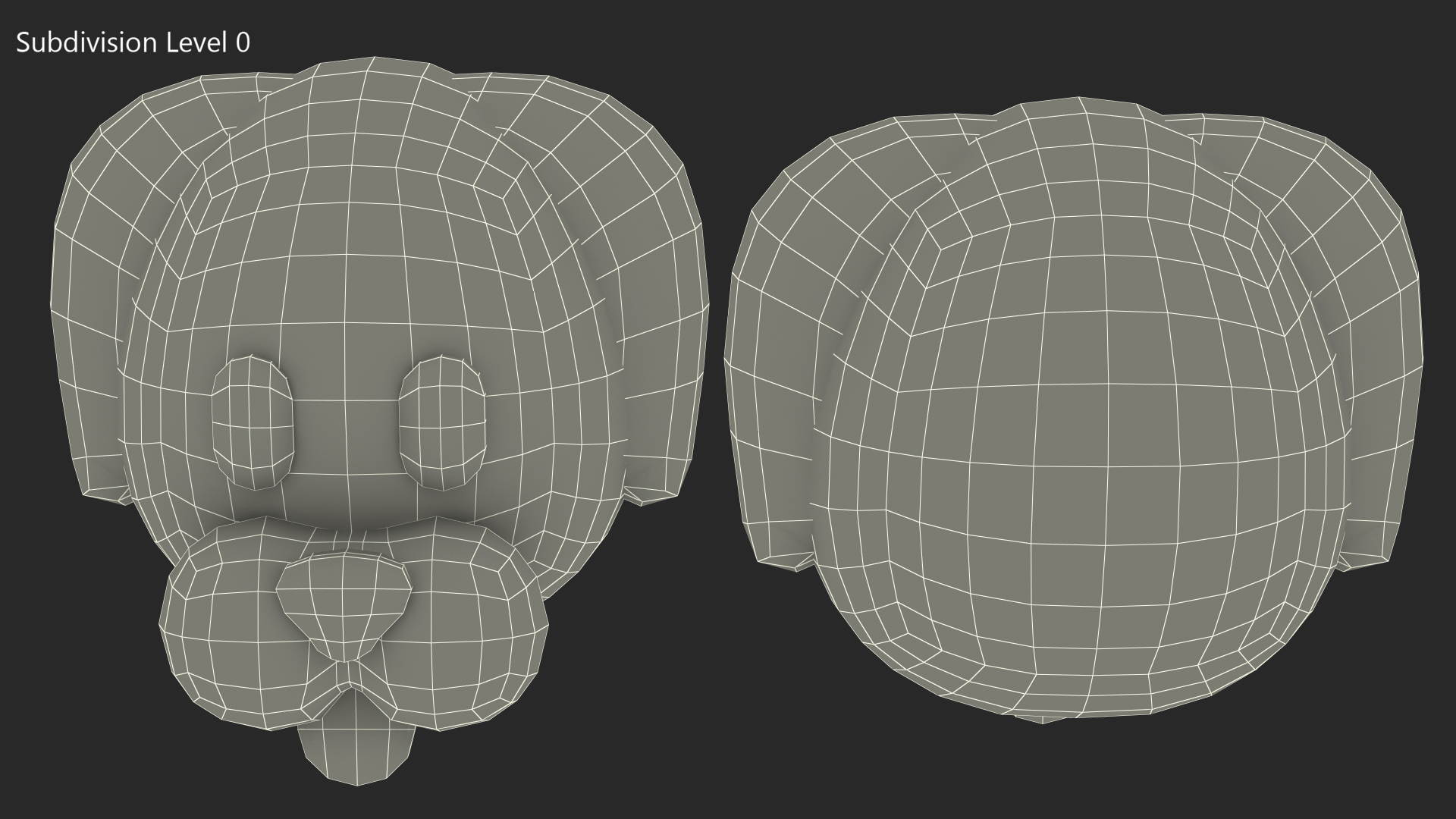 Dog Face Emoji 3D model