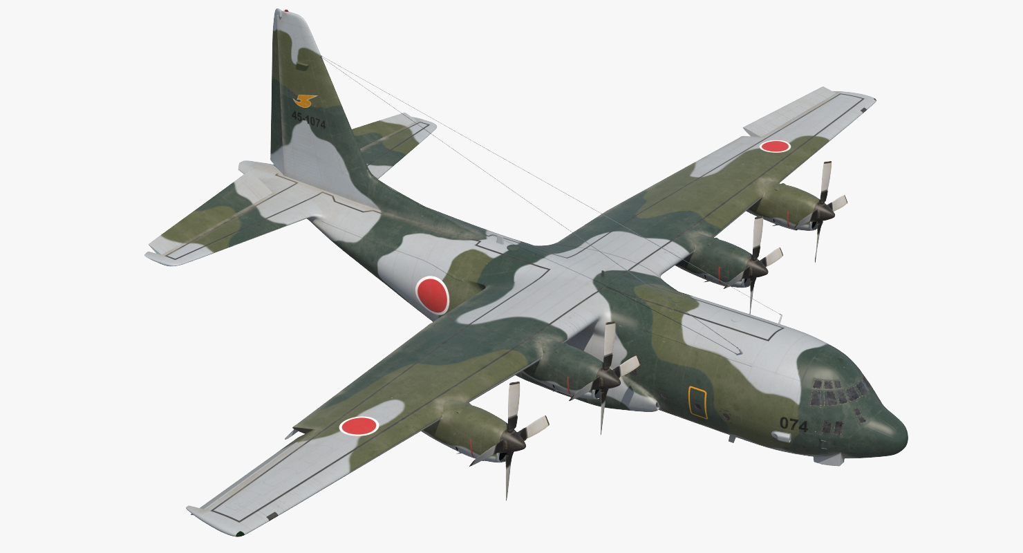 3D Lockheed C 130H Hercules L 382 Japan Air Force