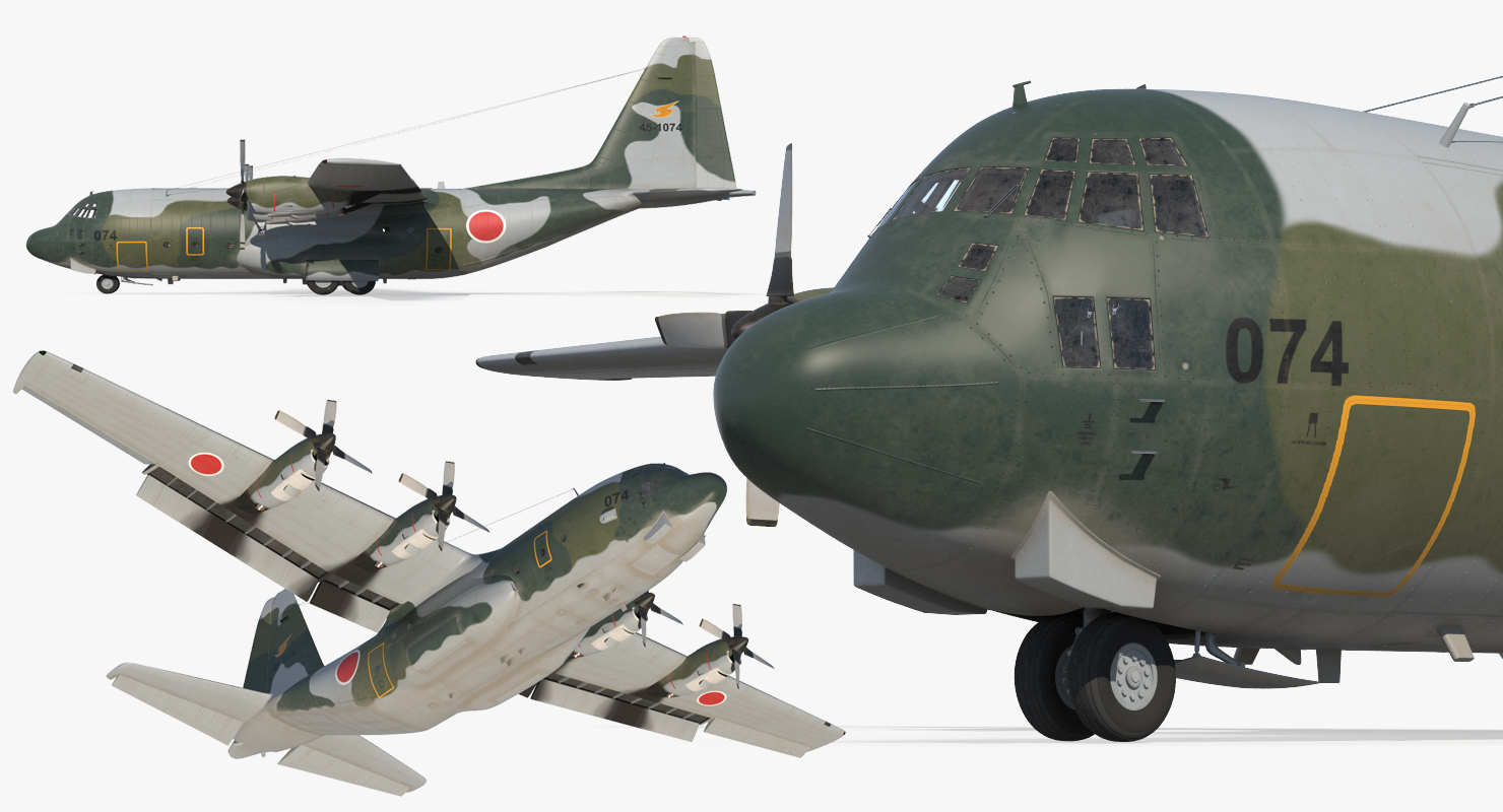 3D Lockheed C 130H Hercules L 382 Japan Air Force