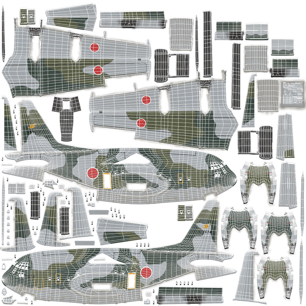3D Lockheed C 130H Hercules L 382 Japan Air Force