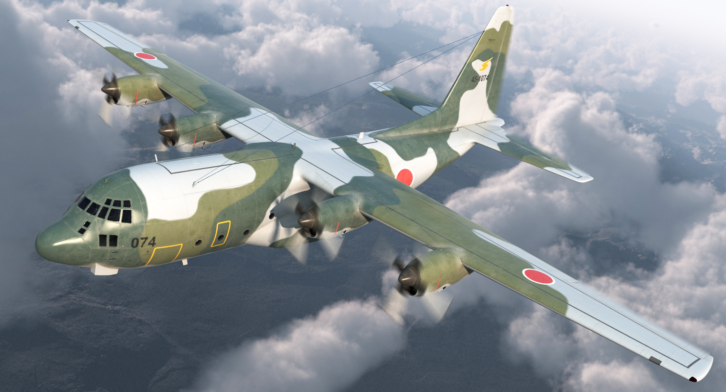 3D Lockheed C 130H Hercules L 382 Japan Air Force