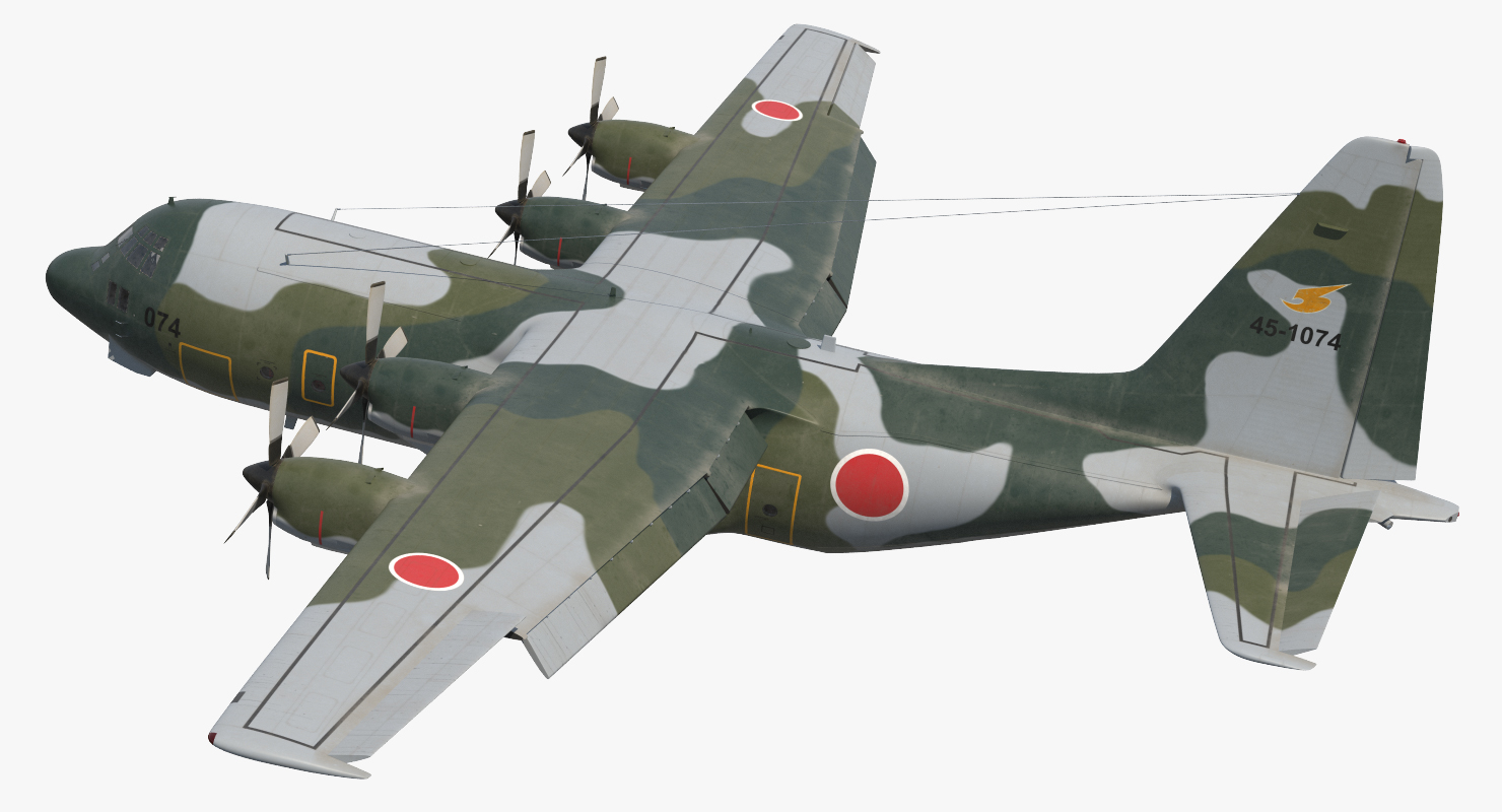 3D Lockheed C 130H Hercules L 382 Japan Air Force