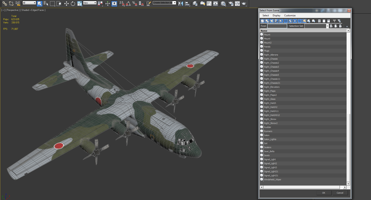 3D Lockheed C 130H Hercules L 382 Japan Air Force