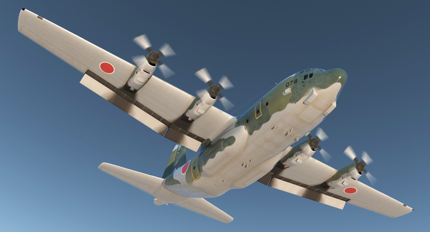 3D Lockheed C 130H Hercules L 382 Japan Air Force