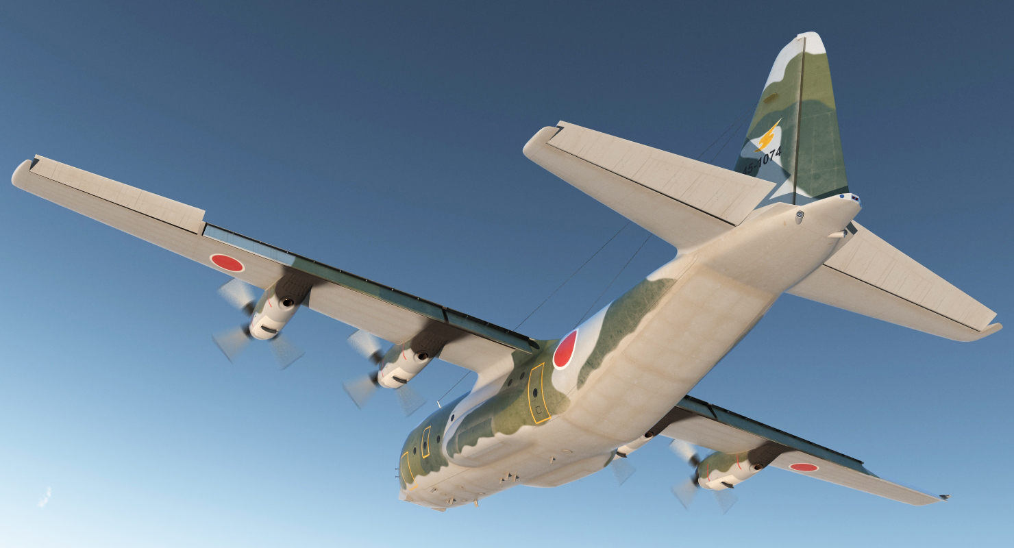 3D Lockheed C 130H Hercules L 382 Japan Air Force
