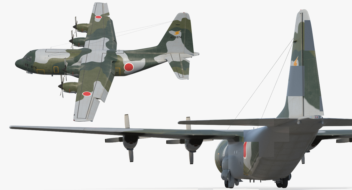 3D Lockheed C 130H Hercules L 382 Japan Air Force