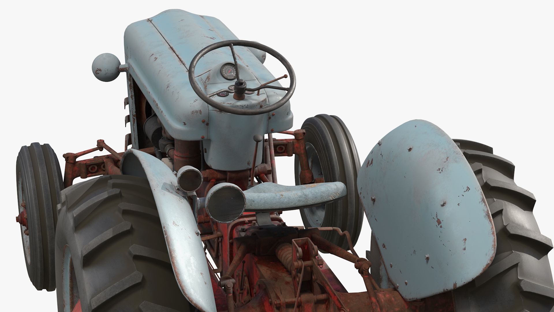3D Ford NAA Golden Jubilee 1953 Vintage Tractor Old model