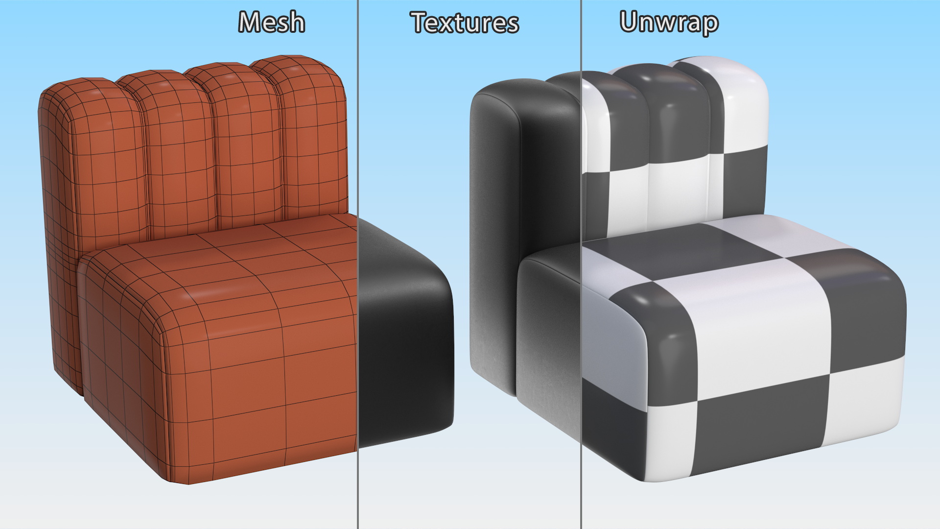 Leather Sofa 3D